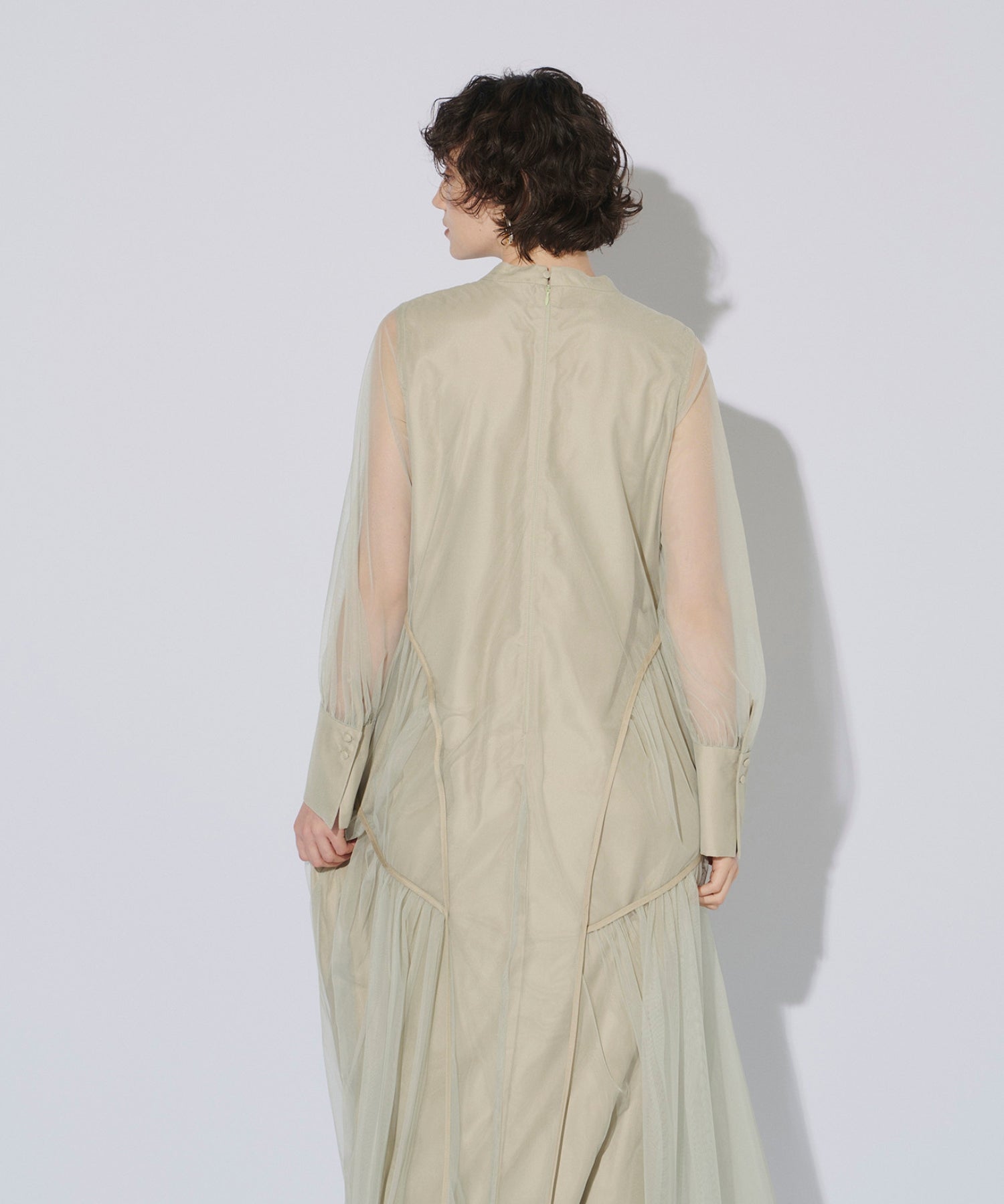 PIPING TULLE DRESS