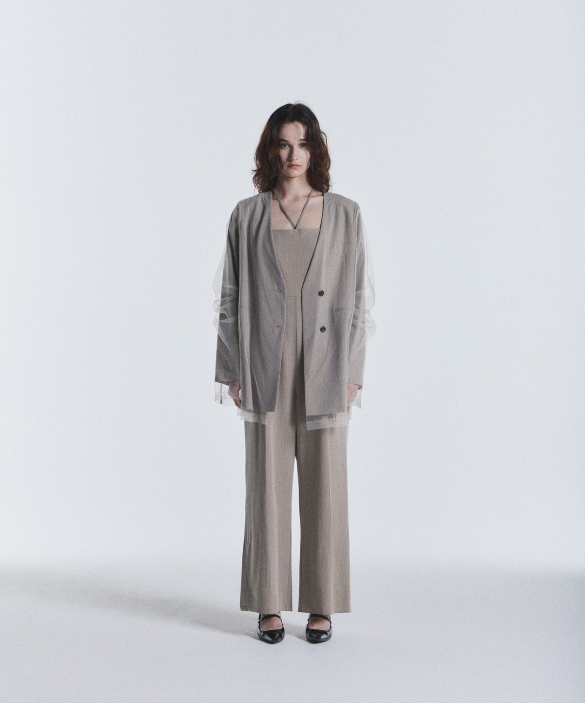 PINSTRIPE ALL IN ONE DRESS