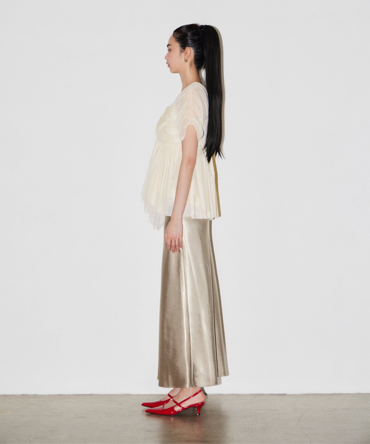SATIN NARROW SKIRT SETUP