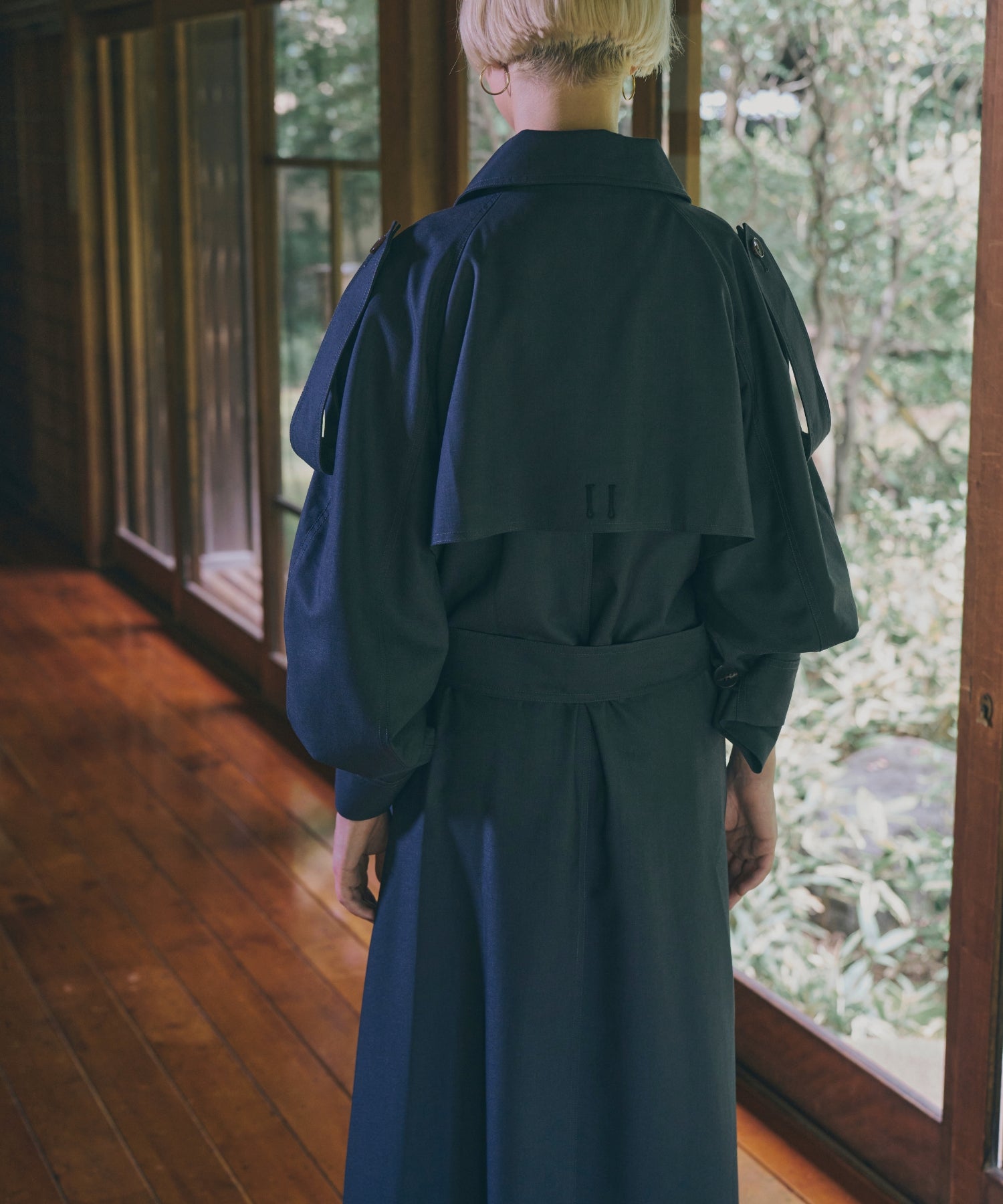 OVER LONG TRENCH COAT