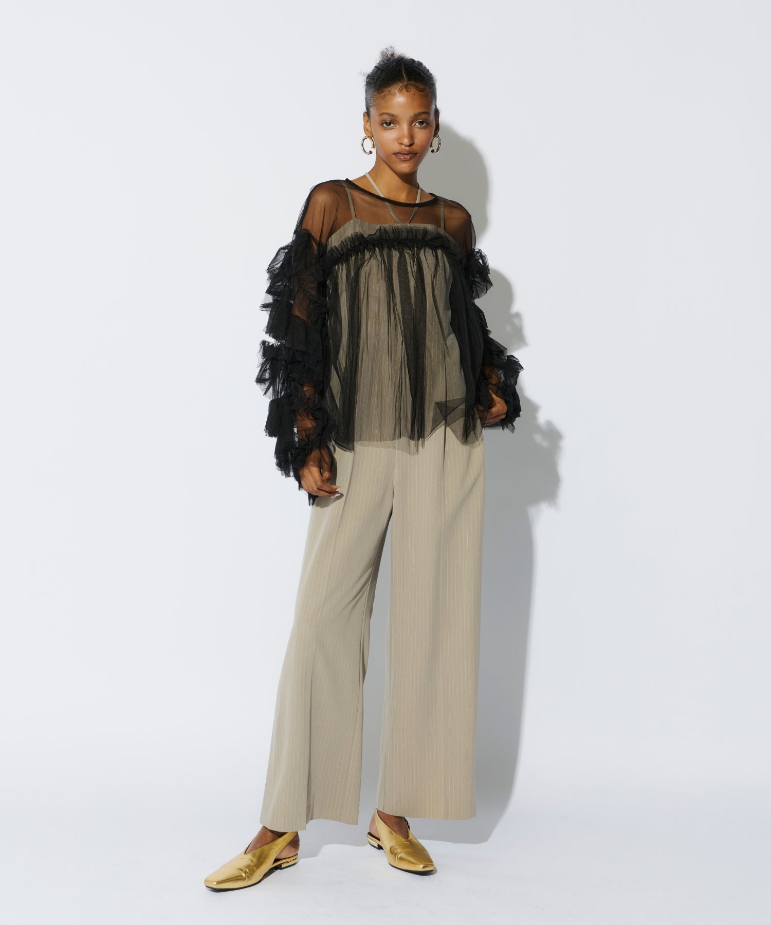 PINSTRIPE ALL IN ONE DRESS