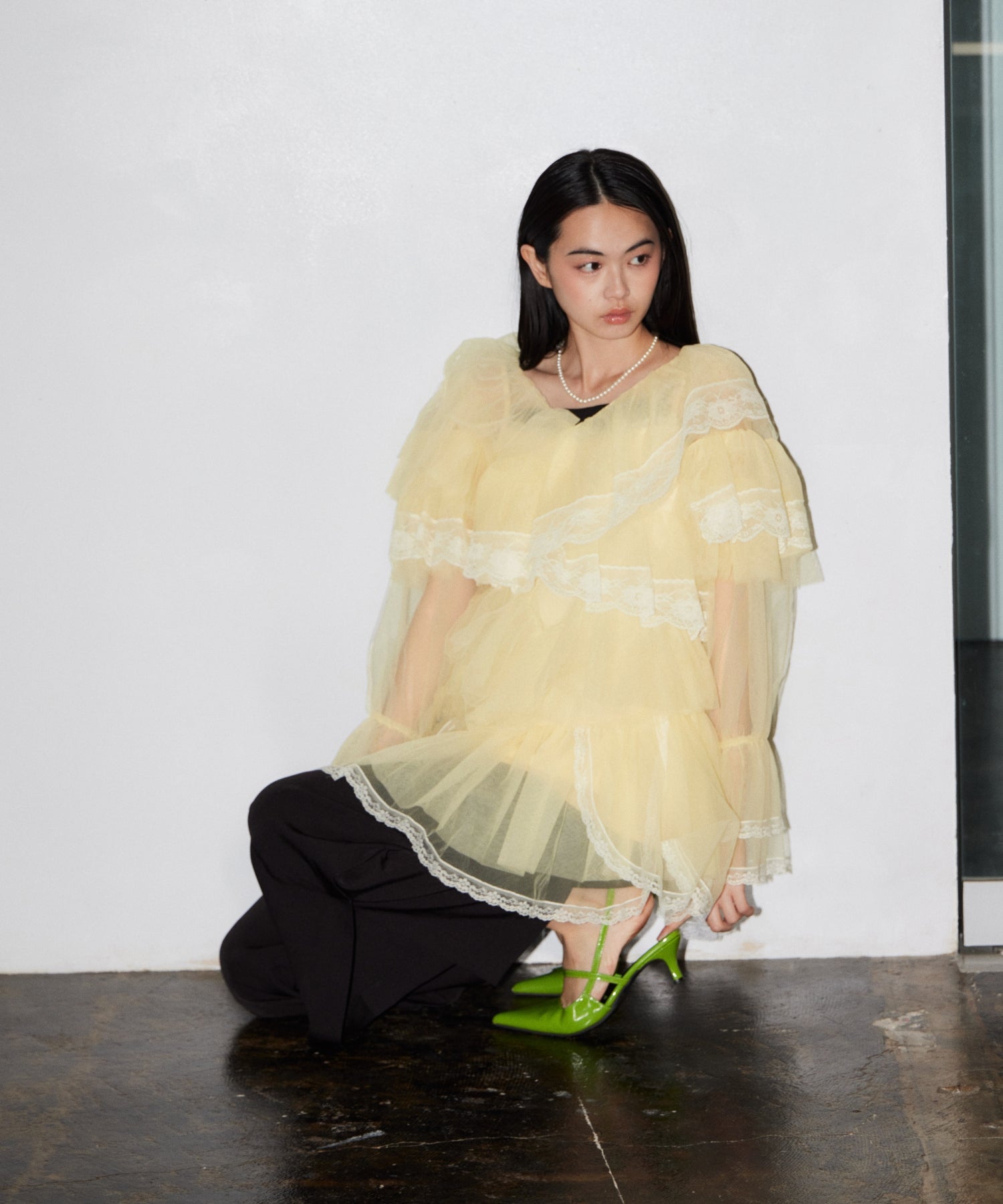 RUFFLE TULLE TOPS & MINI DRESS
