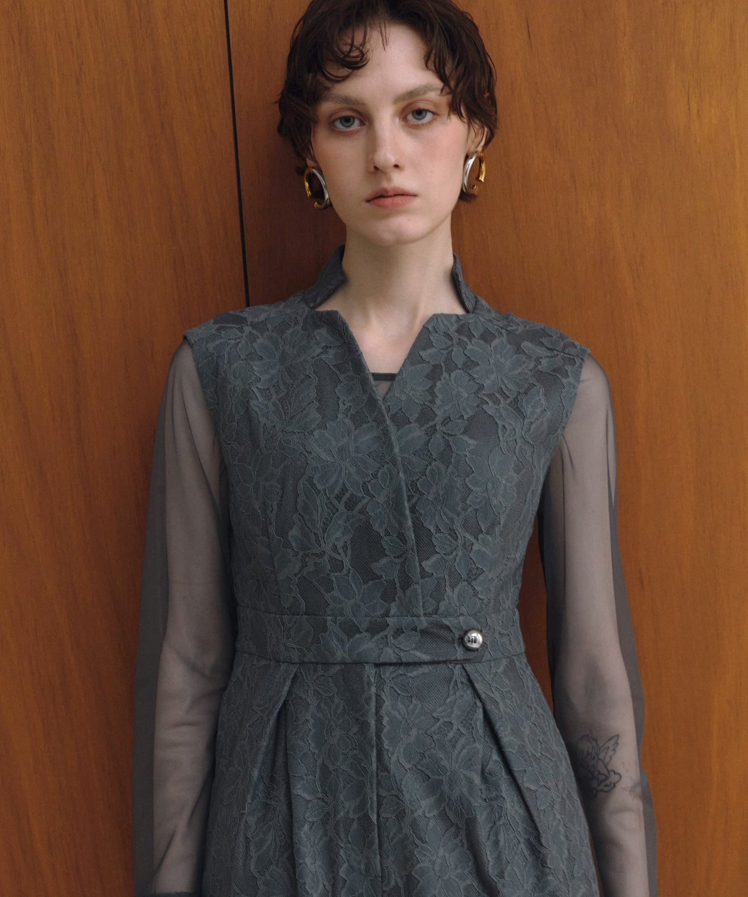 BONDING LACE ALL-IN-ONE DRESS