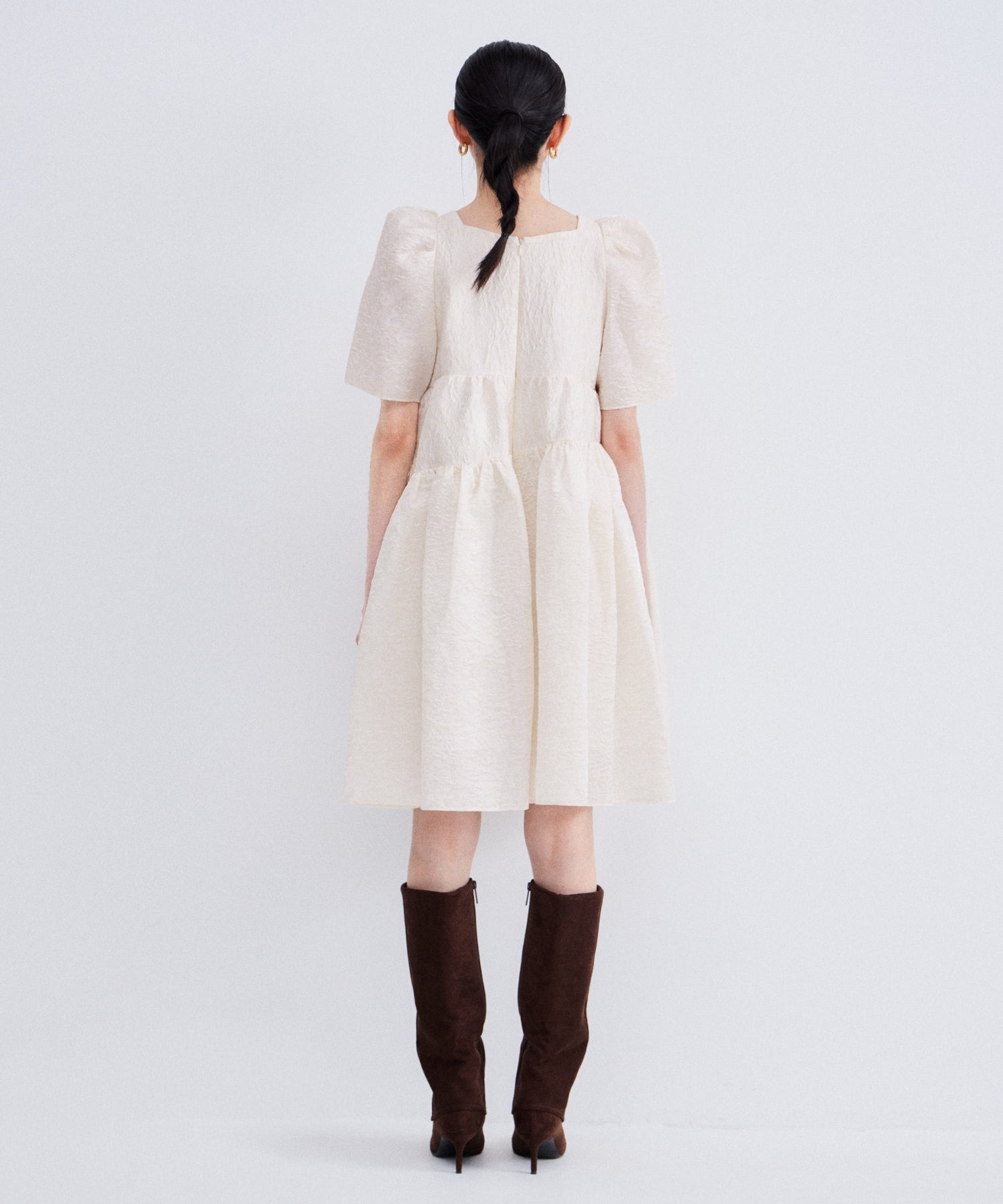 EDGE RIBBON MINI DRESS