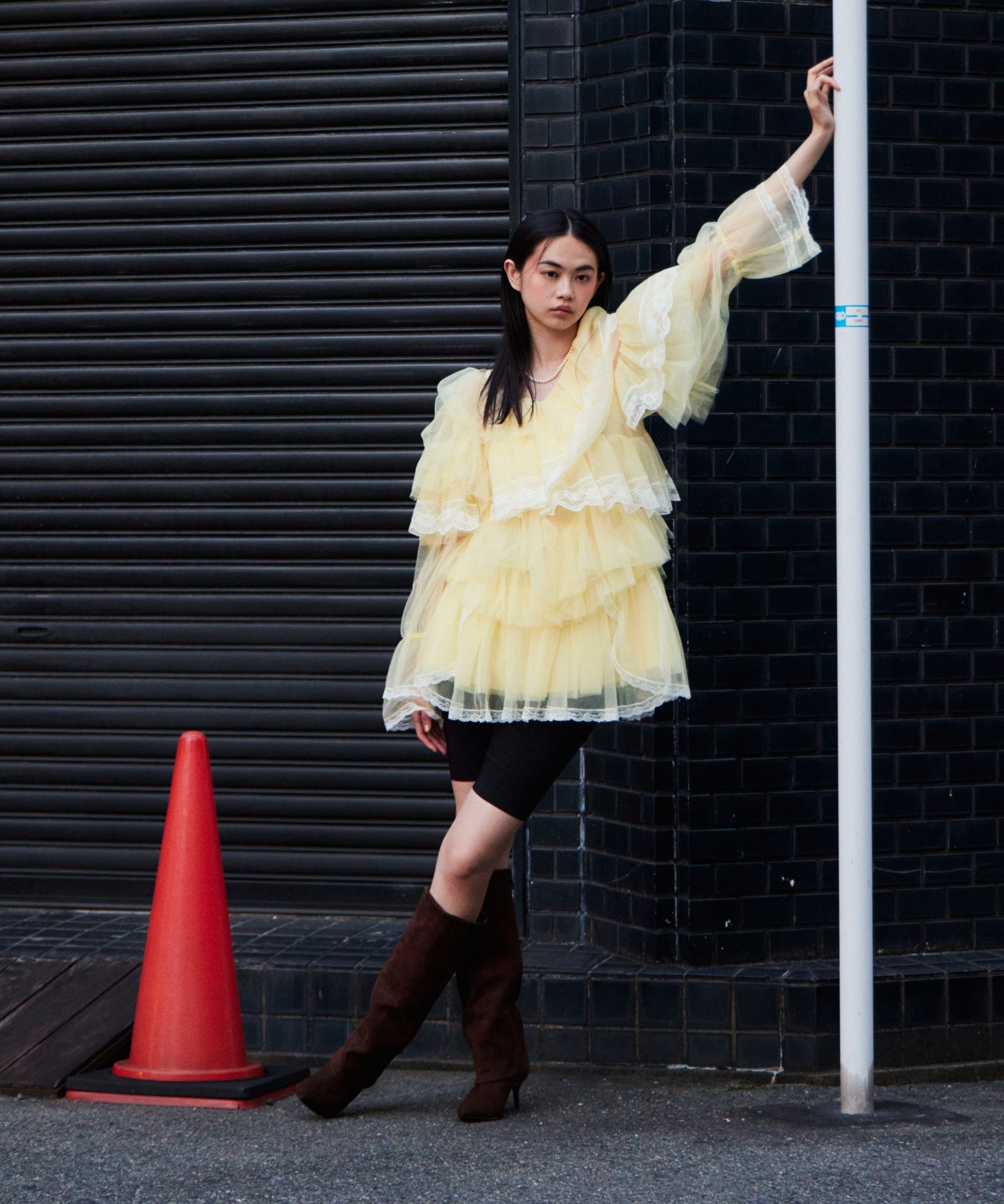 RUFFLE TULLE TOPS & MINI DRESS