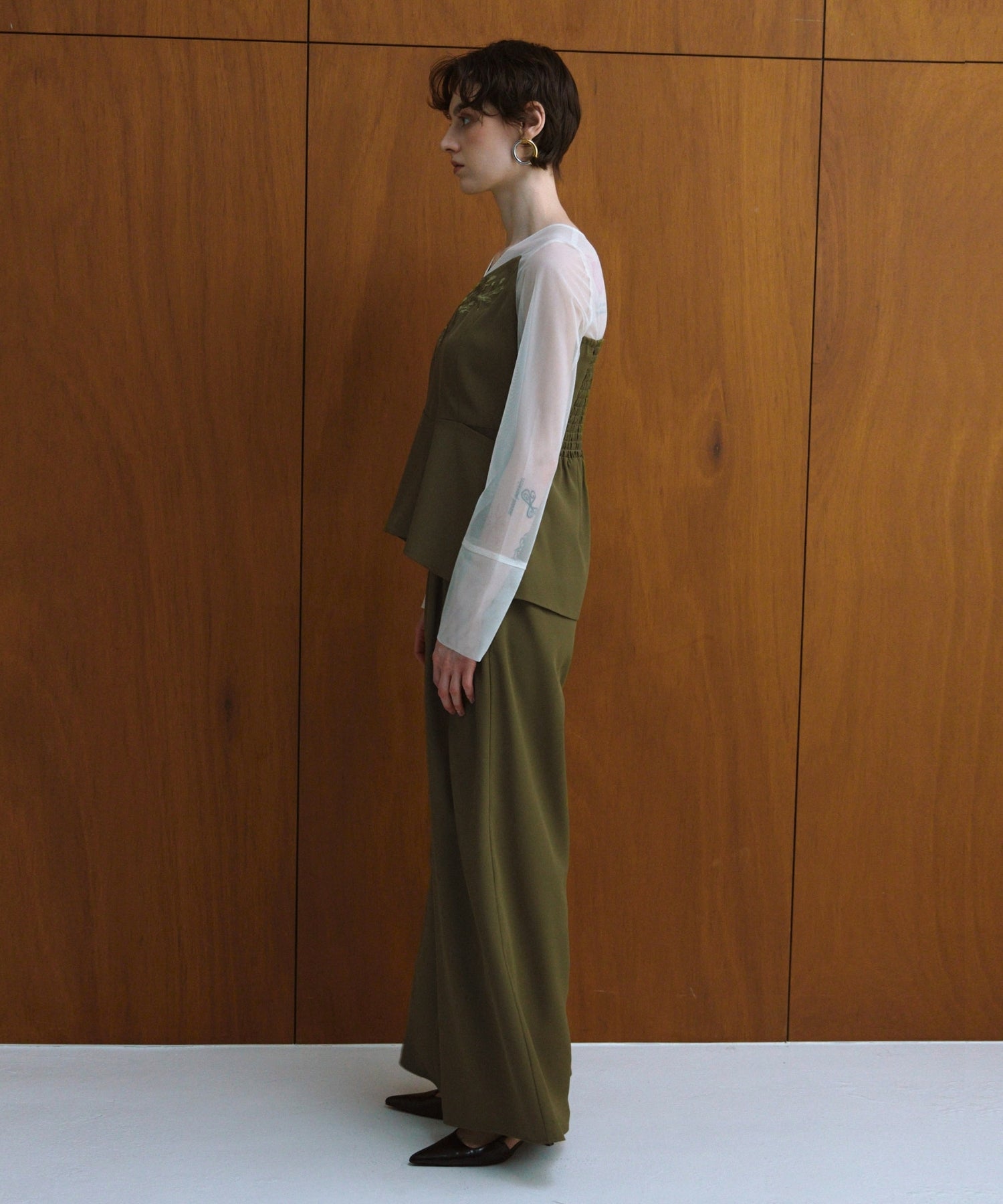 LACE PANEL ACCENT SETUP PANTS DRESS