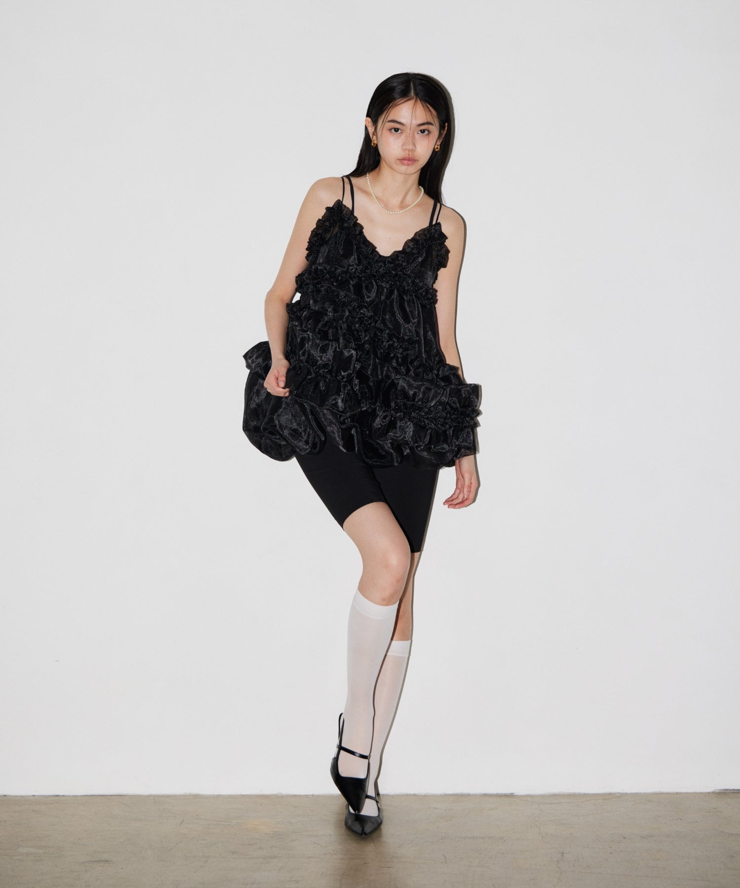 ORGANZA FRILL BALLOON CAMI