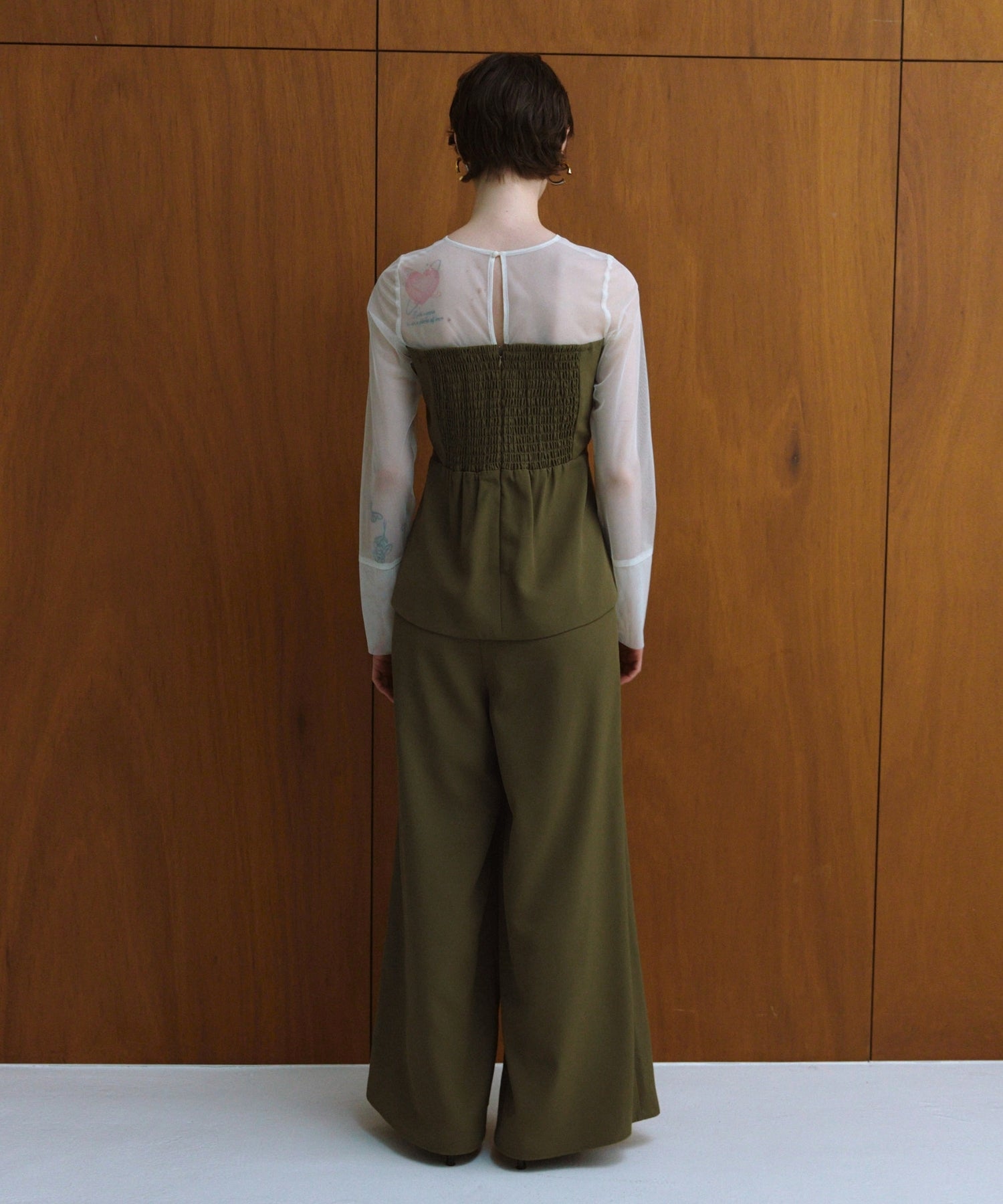 LACE PANEL ACCENT SETUP PANTS DRESS