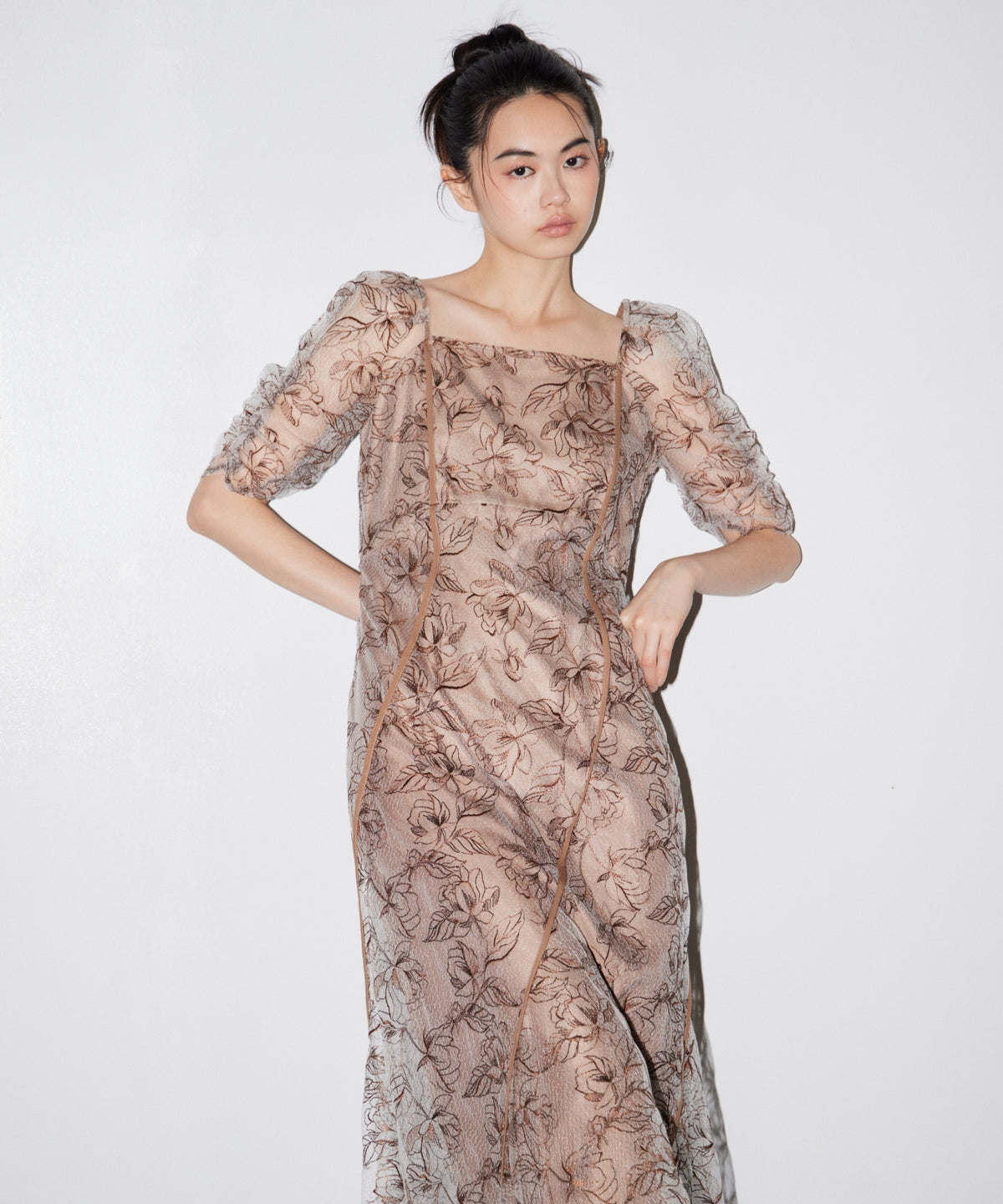 WAVE PIPING FRARE DRESS