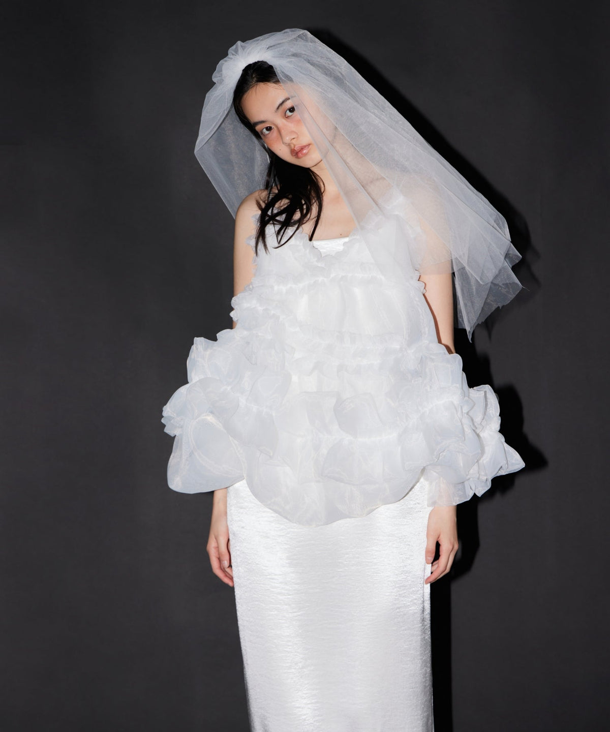 【POPUP】ORGANZA FRILL BALLOON CAMI