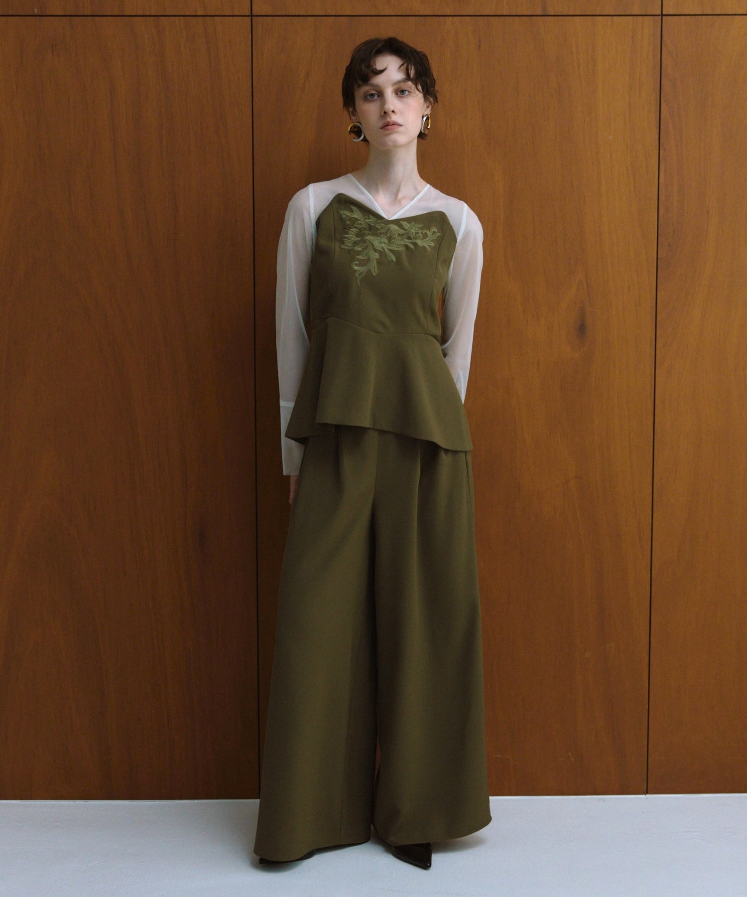 LACE PANEL ACCENT SETUP PANTS DRESS
