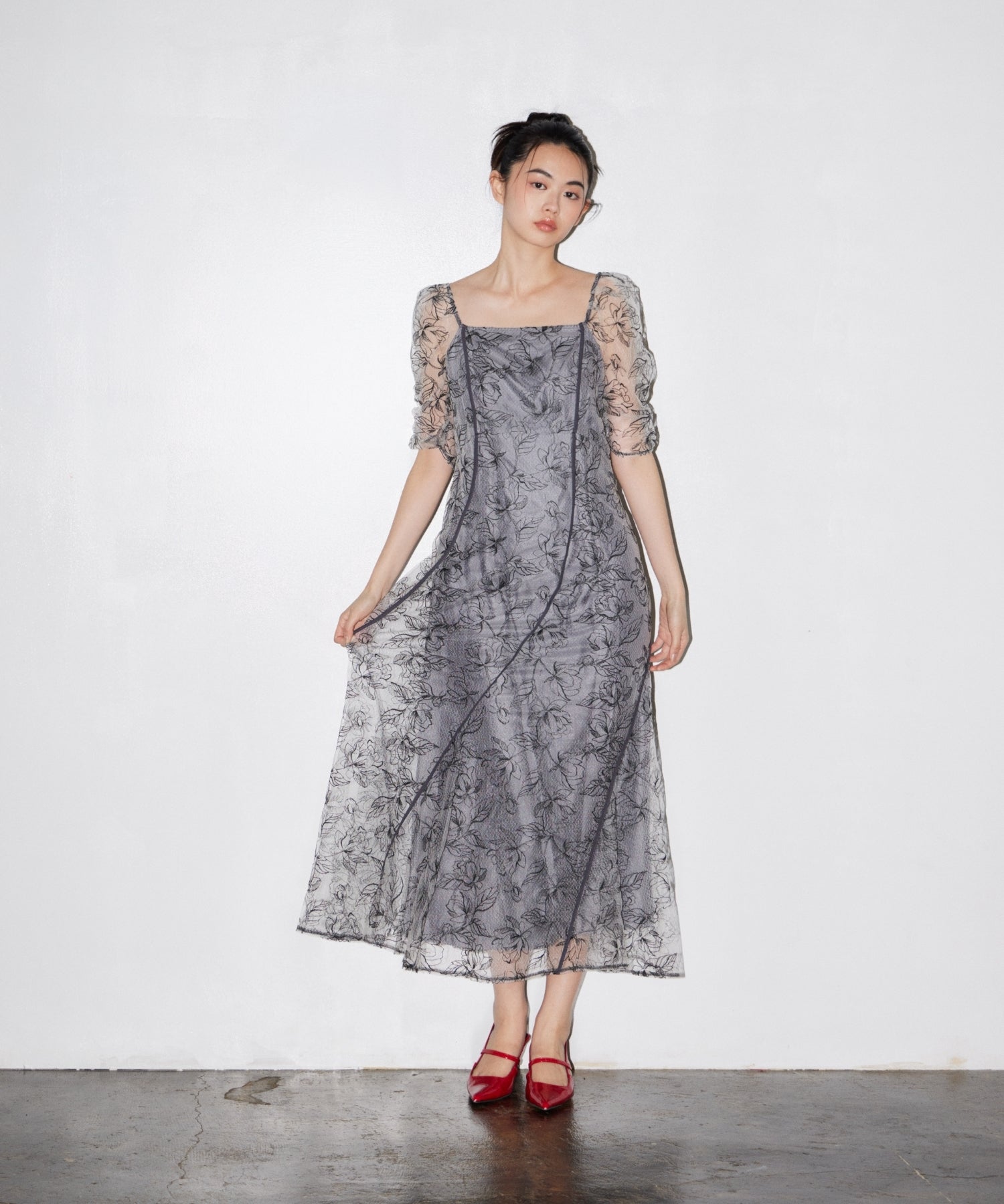 WAVE PIPING FRARE DRESS