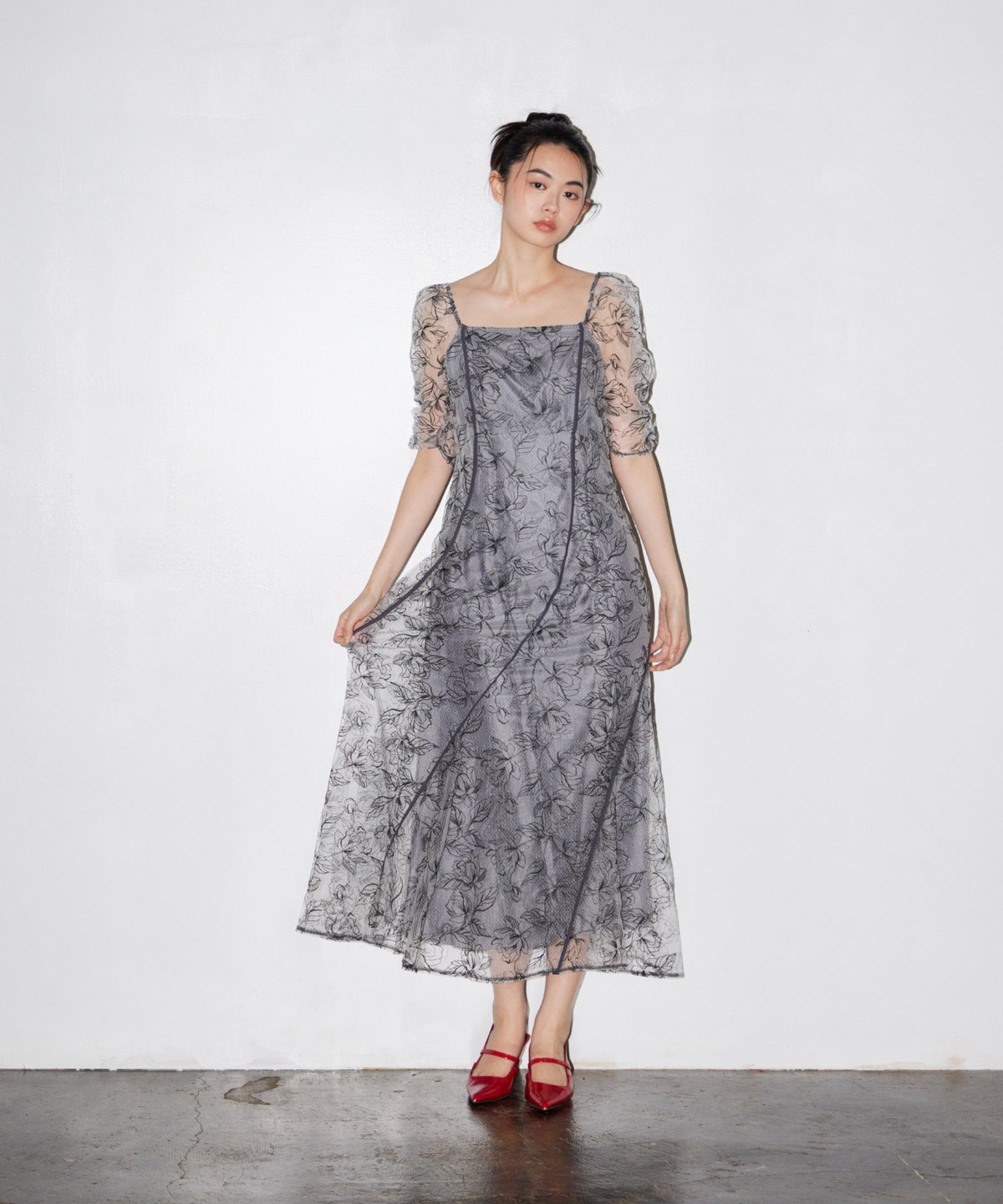 WAVE PIPING FRARE DRESS