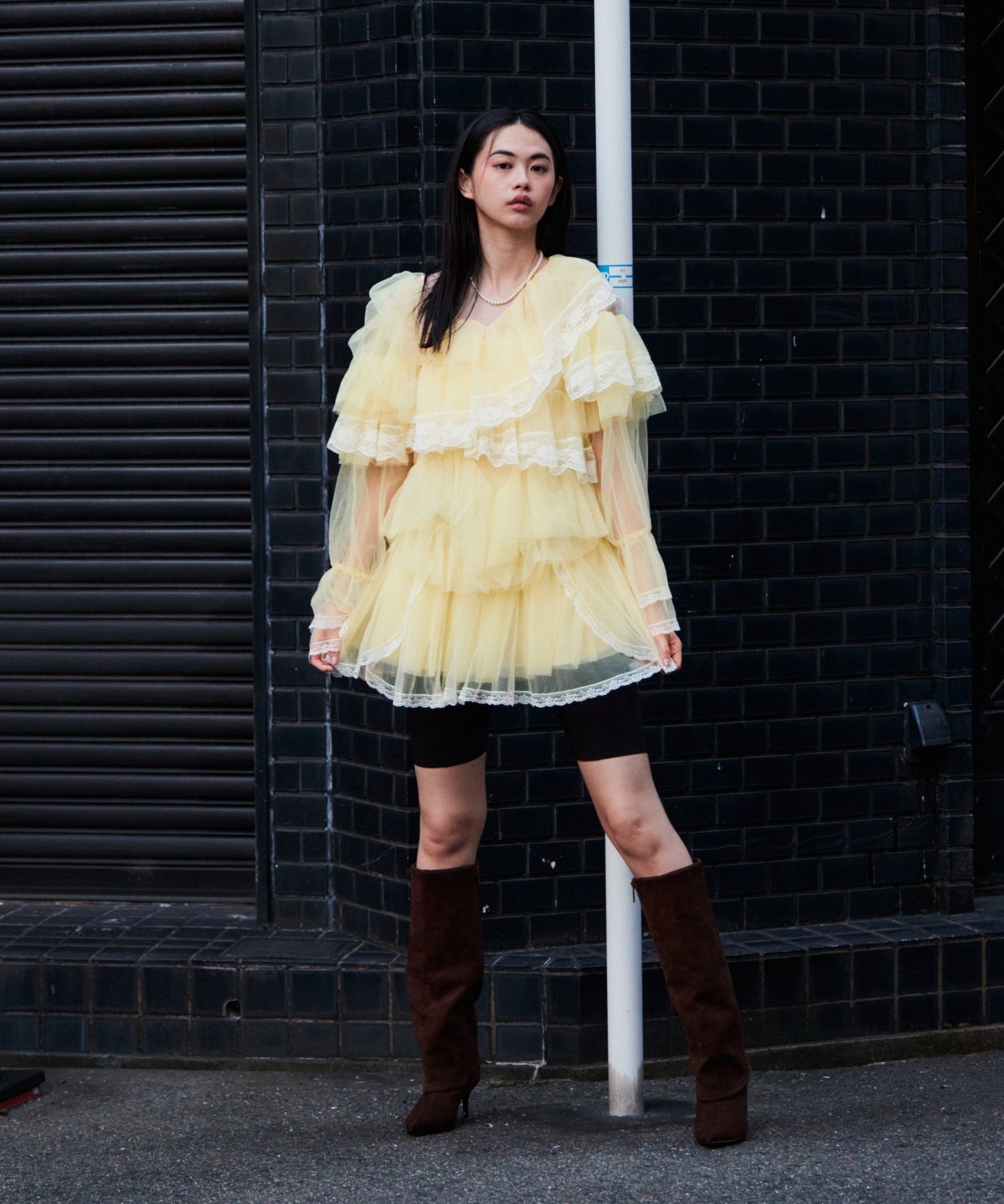 RUFFLE TULLE TOPS & MINI DRESS