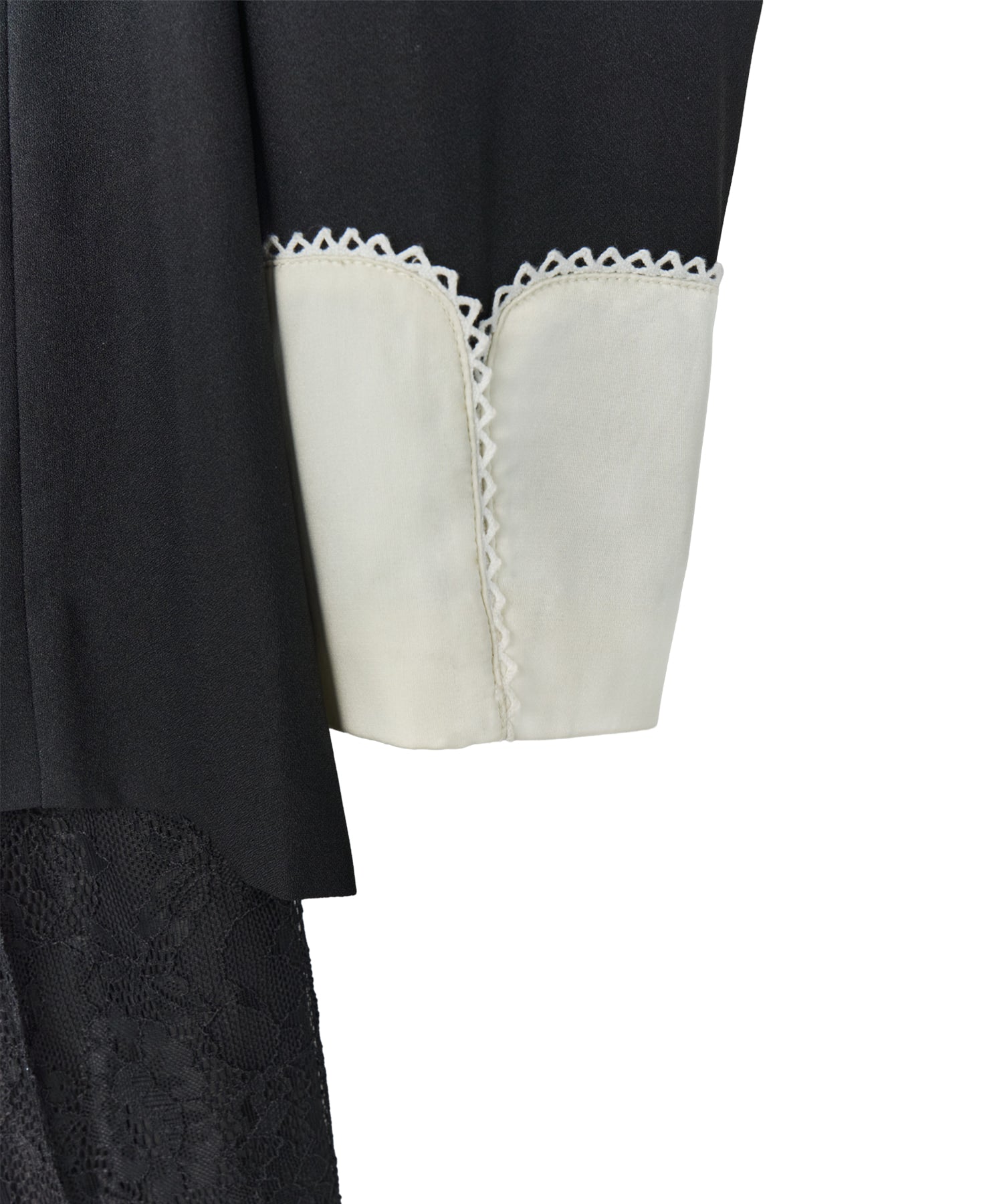 CONTRAST COLLAR SET UP DRESS