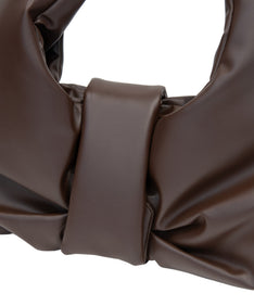 BIG RIBBON BAG ブラウン アップ物撮り画像