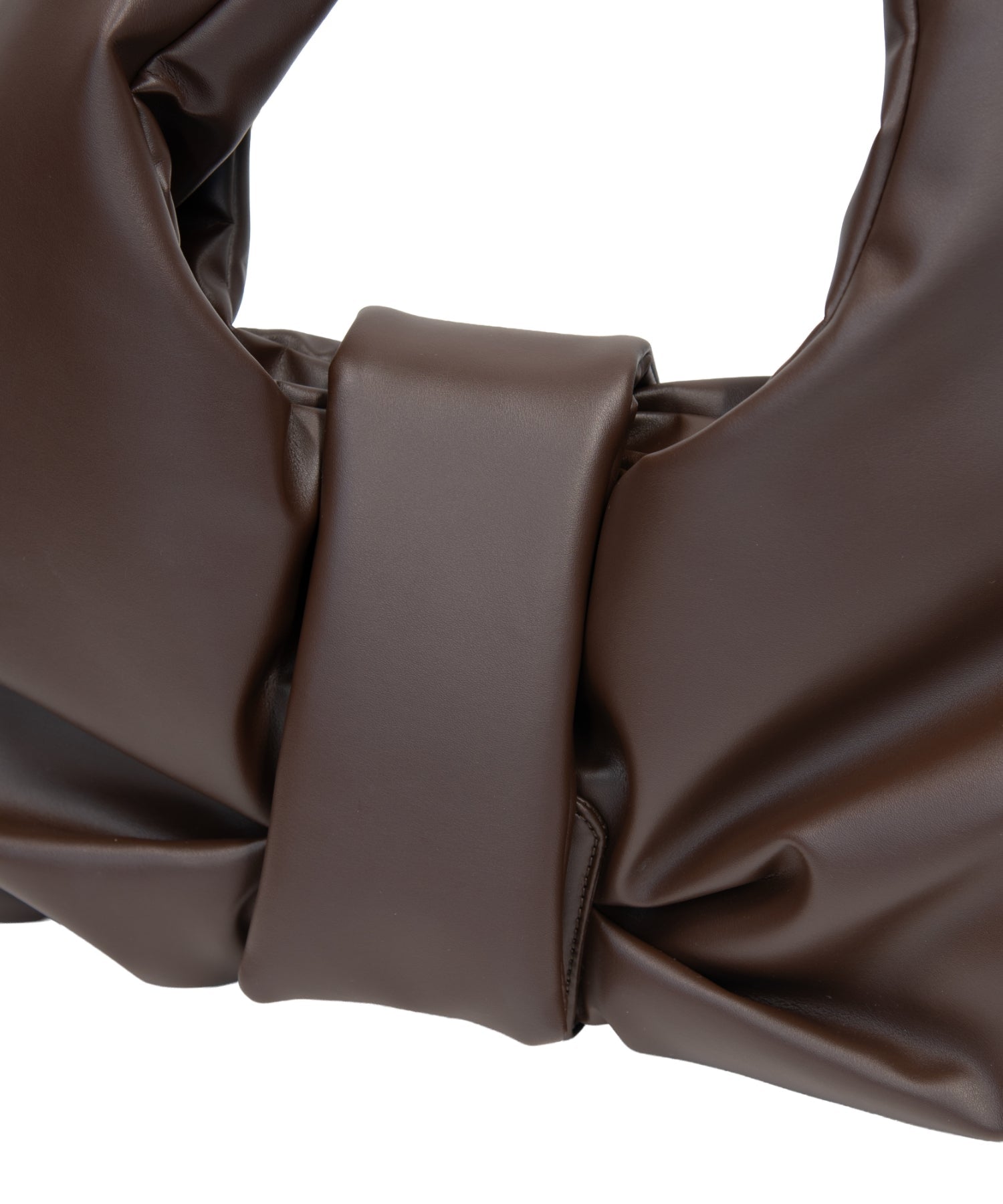 BIG RIBBON BAG ブラウン アップ物撮り画像