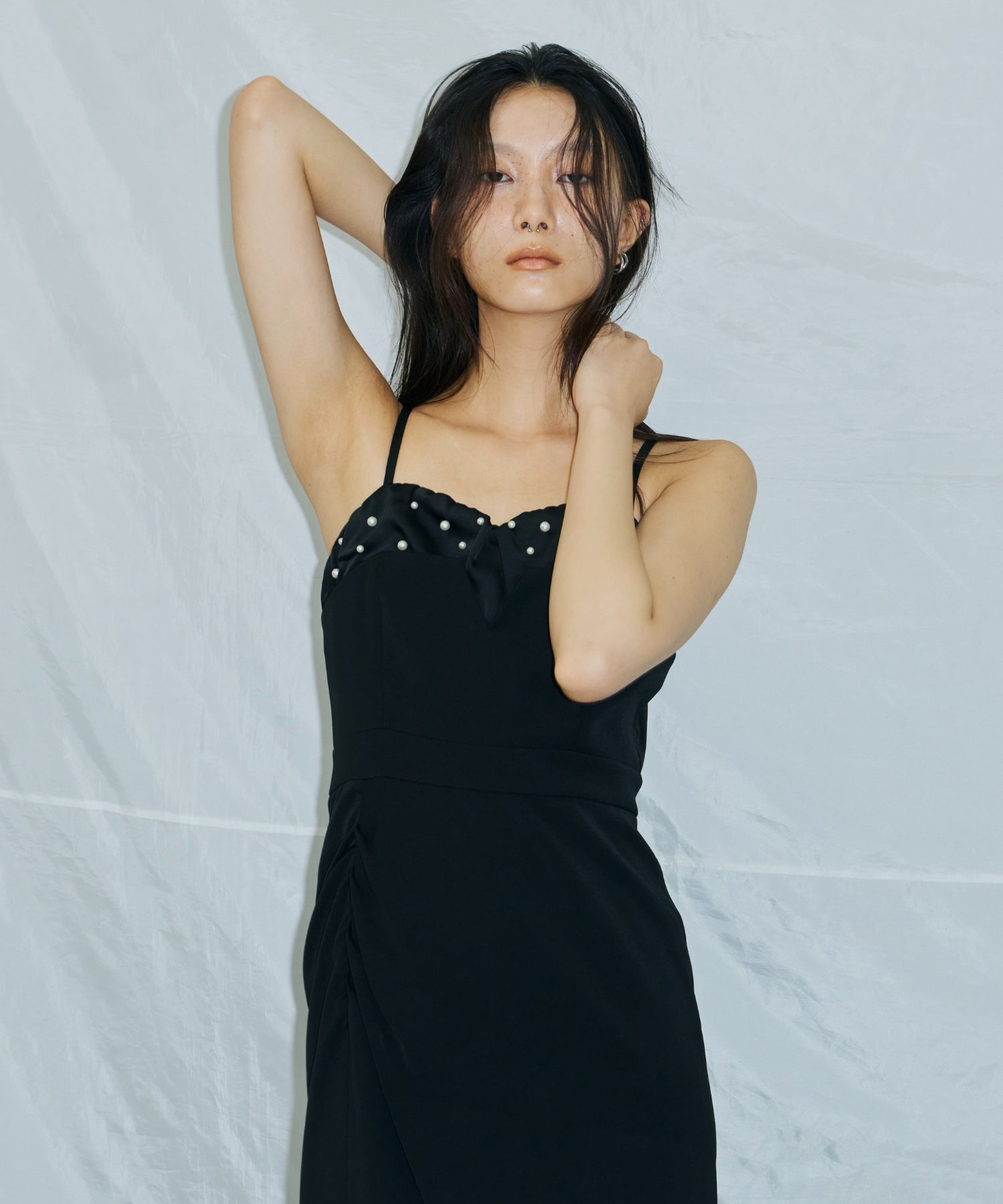 DROPPED PEARL DRESS
