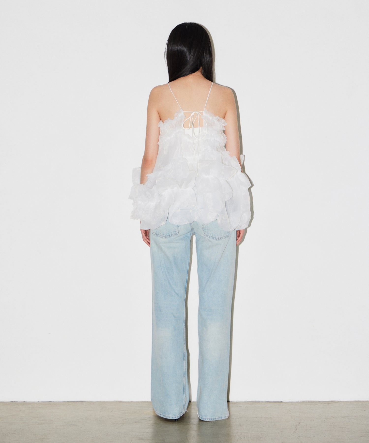 【POPUP】ORGANZA FRILL BALLOON CAMI