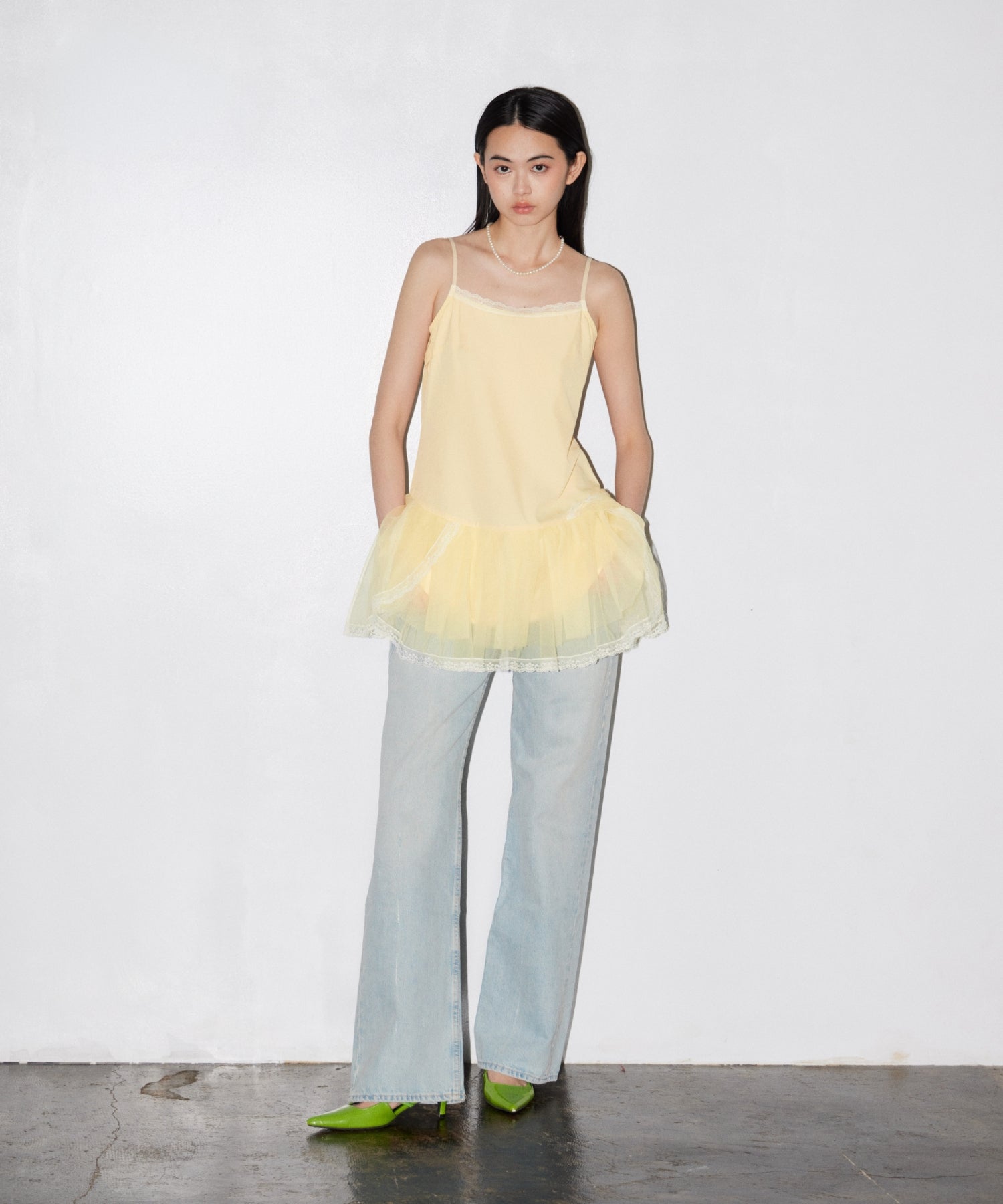 RUFFLE TULLE TOPS & MINI DRESS
