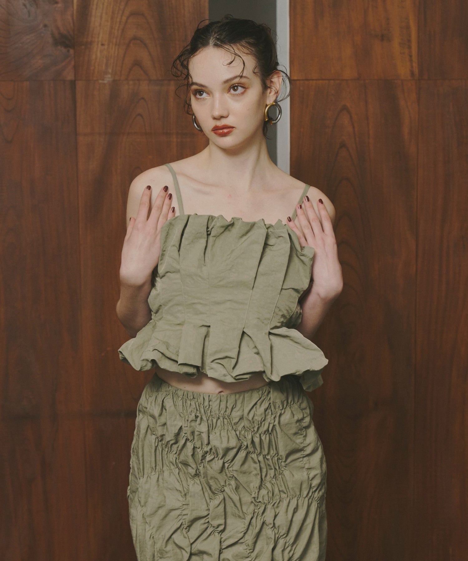 RANDOM SHIRRING SETUP DRESS