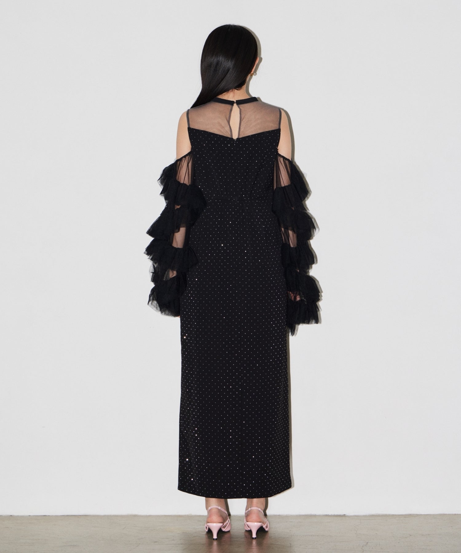DETACHED SLEEVE DRESS