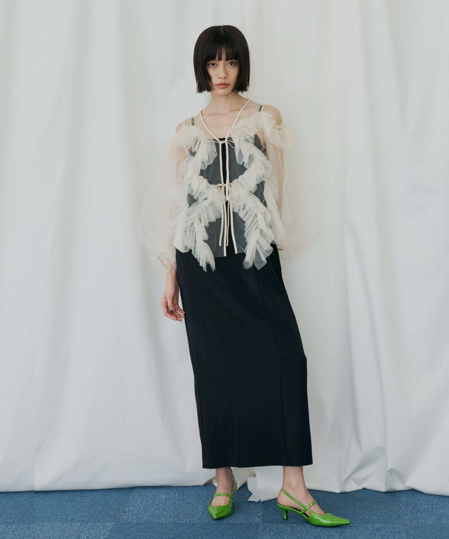 ZIGZAG TULLE DRESS