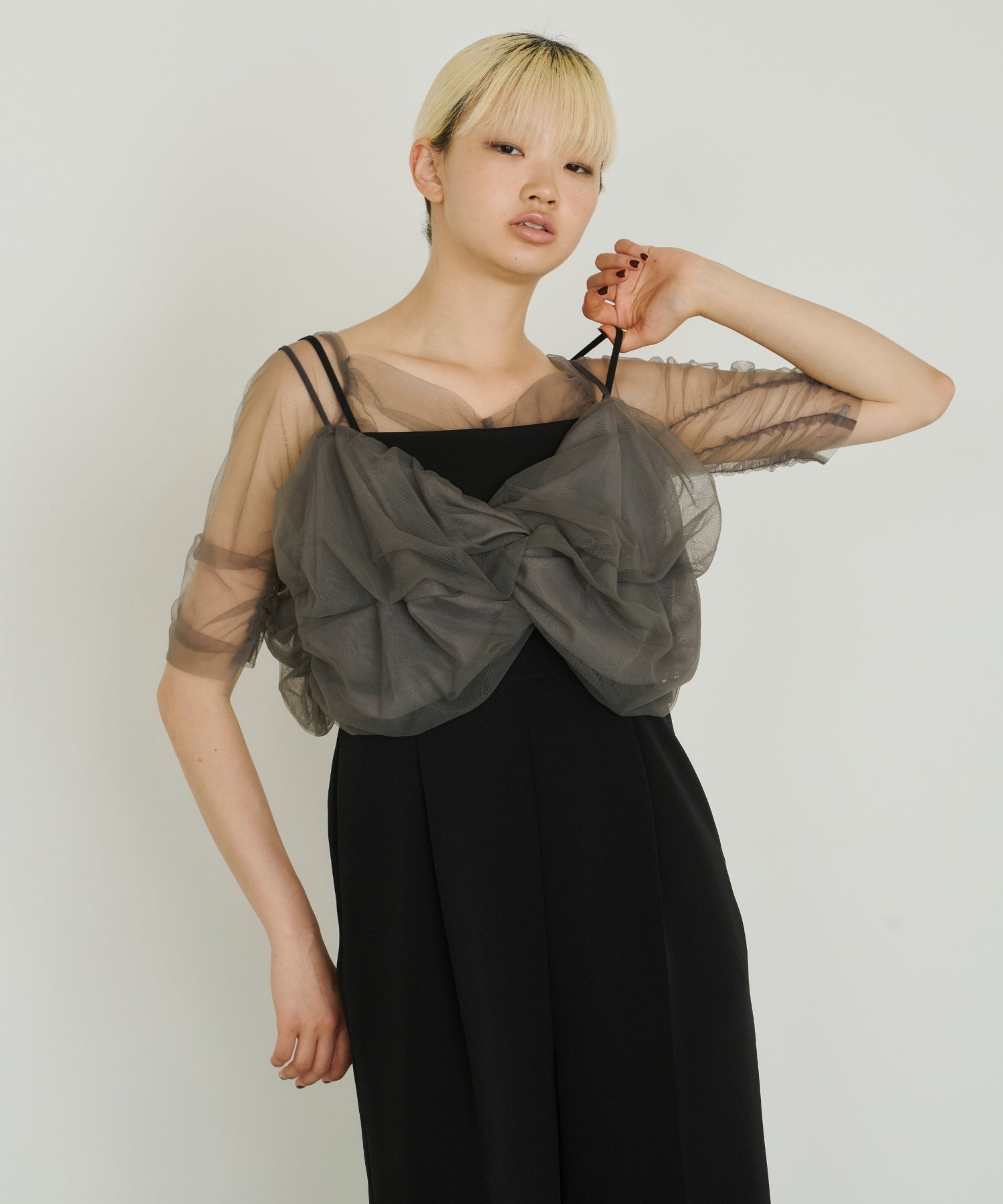 TWISTED BUSTIER LAYERED TOPS