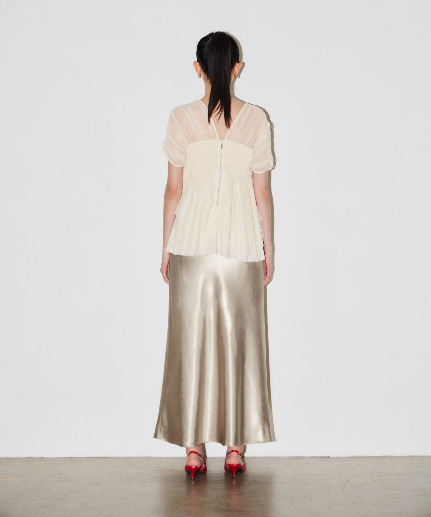 SATIN NARROW SKIRT SETUP