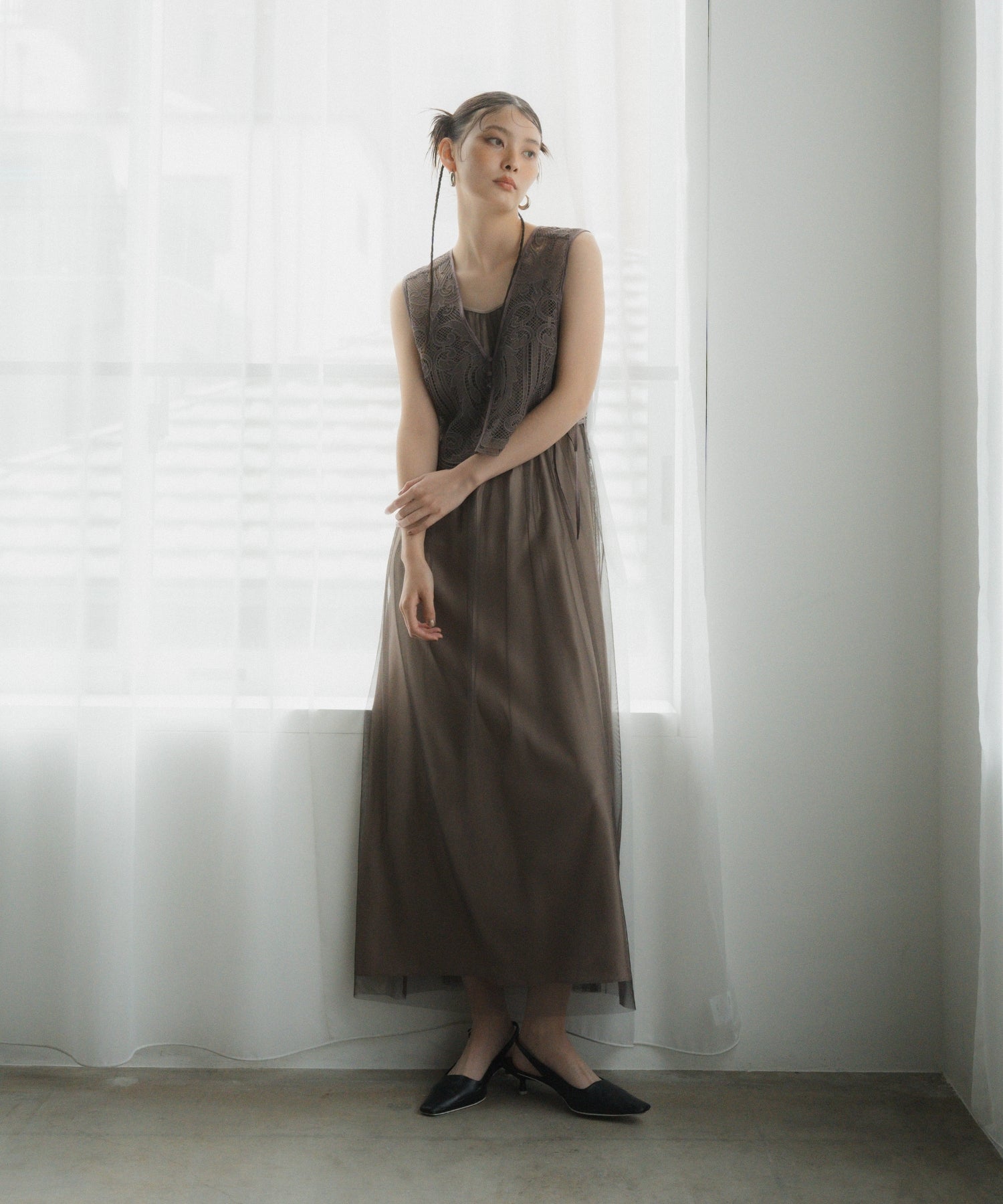 TULLE LAYERED DRESS