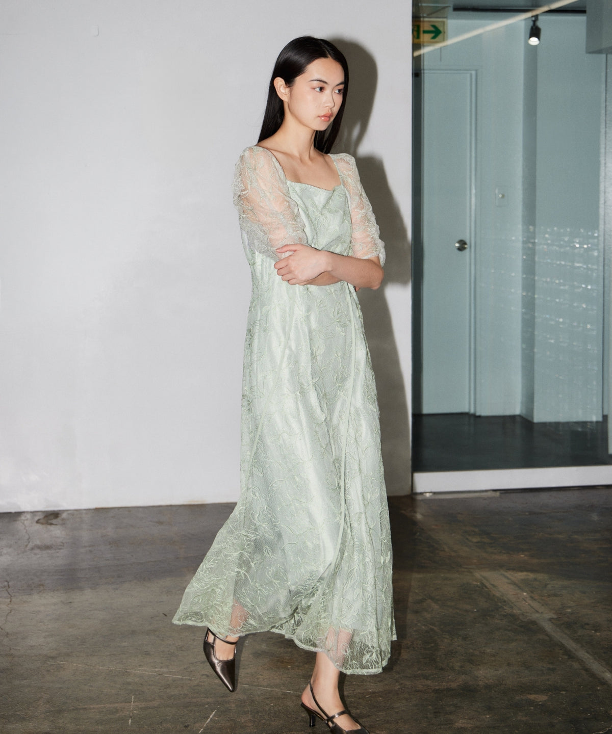 WAVE PIPING FRARE DRESS