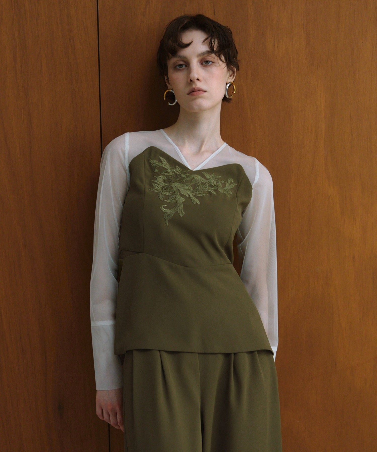 LACE PANEL ACCENT SETUP PANTS DRESS