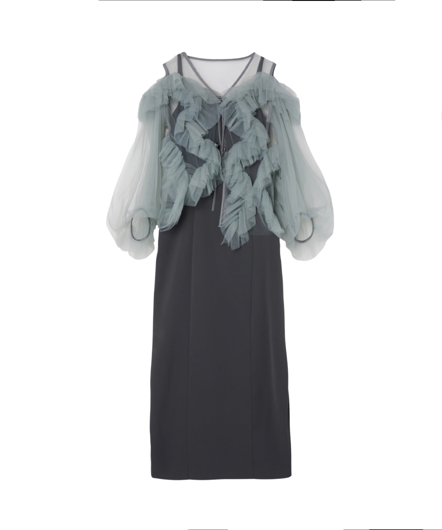 ZIGZAG TULLE DRESS