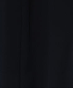 CONTRAST COLLAR DRESS ブラック 素材画像