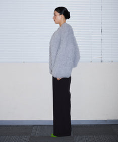 VOLUME TULLE JACKET グレー 横全身