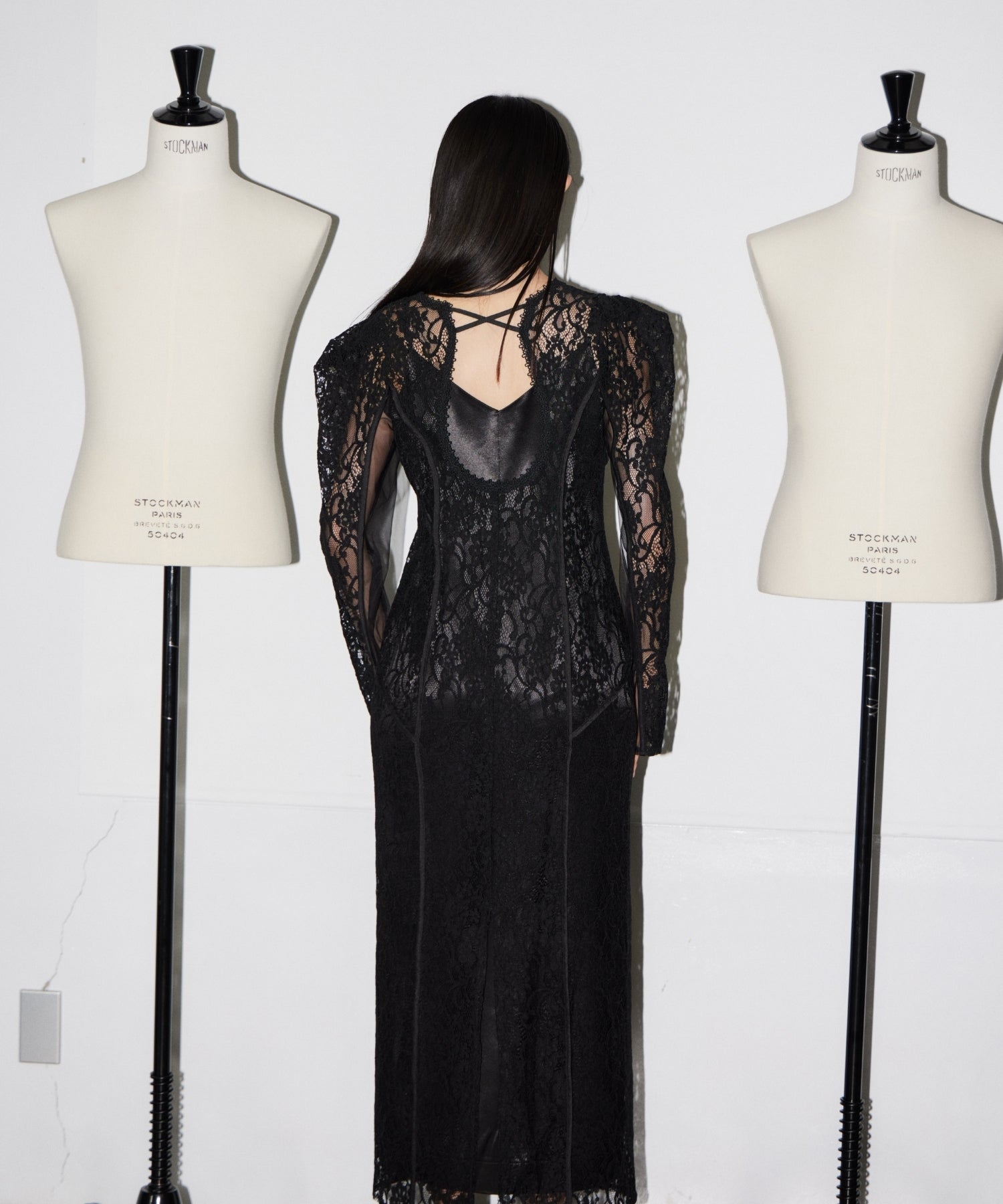 CORDED LACE LAYERED DRESS