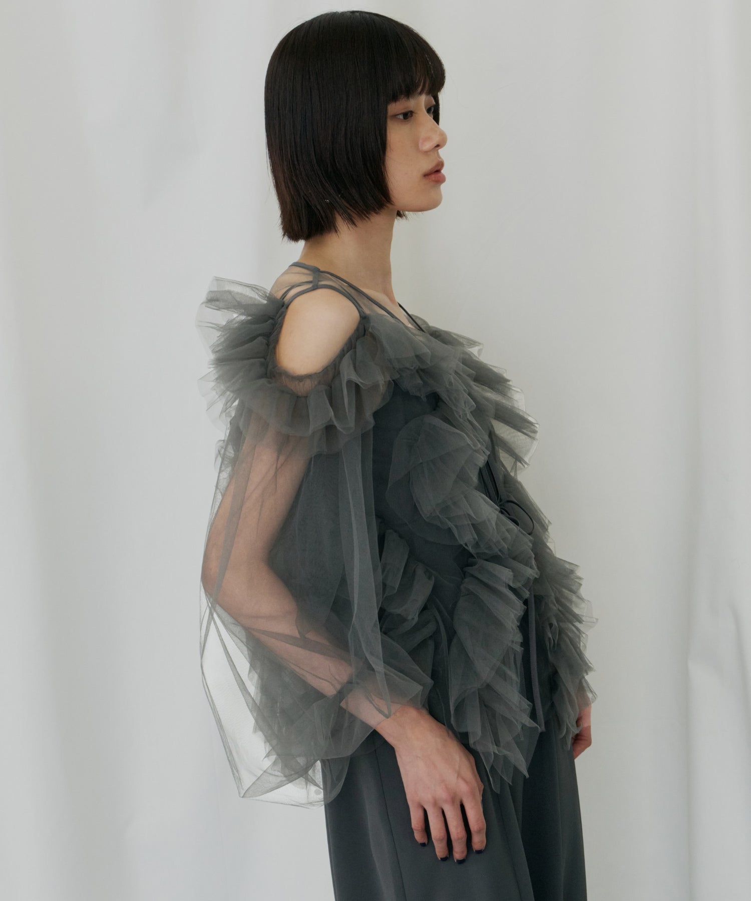 ZIGZAG TULLE DRESS