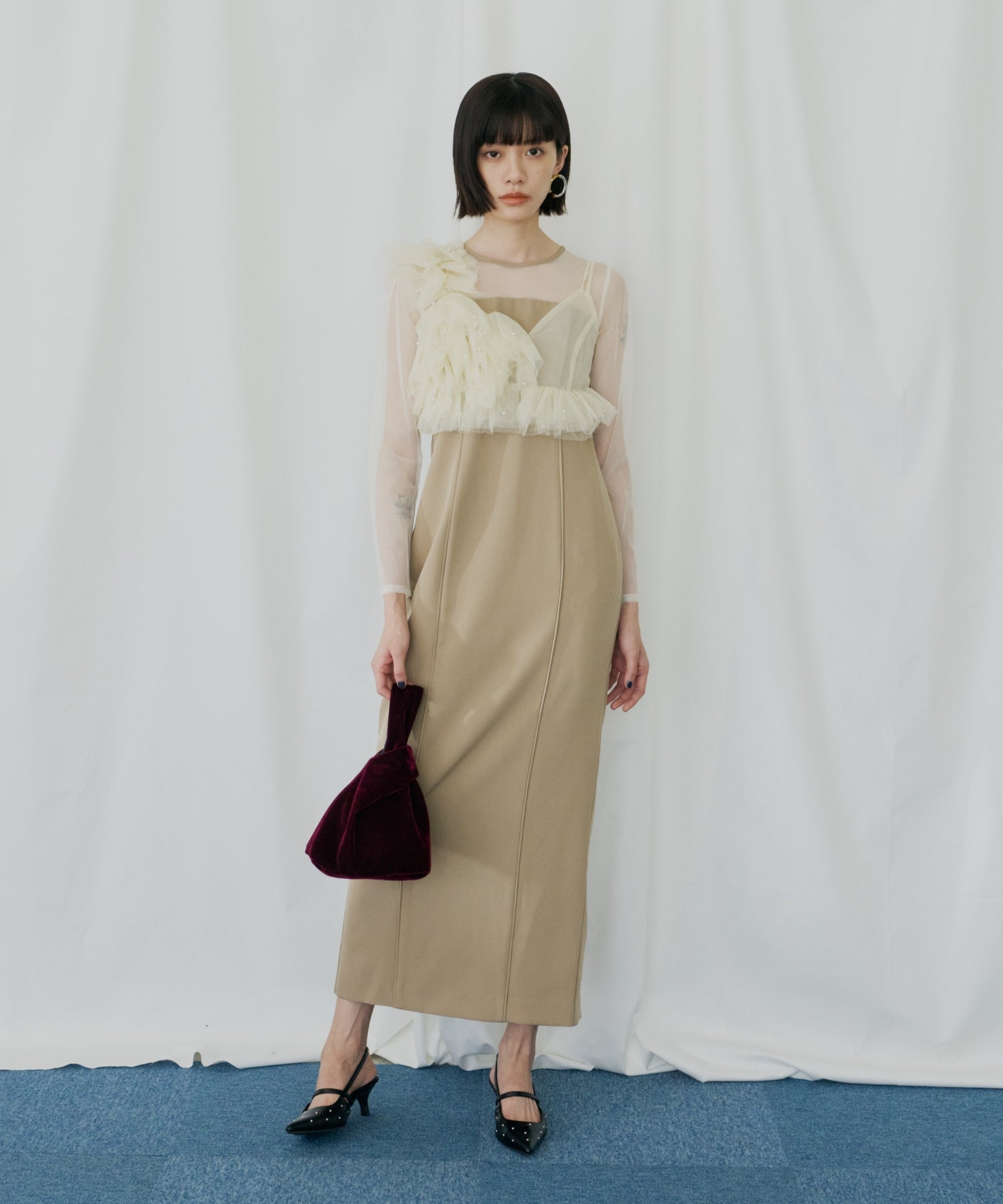 PEARL BUSTIER DRESS