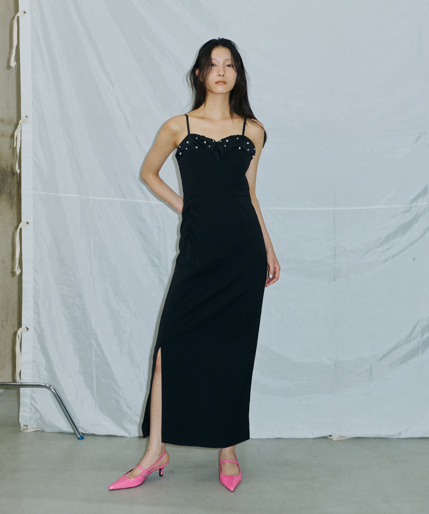 DROPPED PEARL DRESS