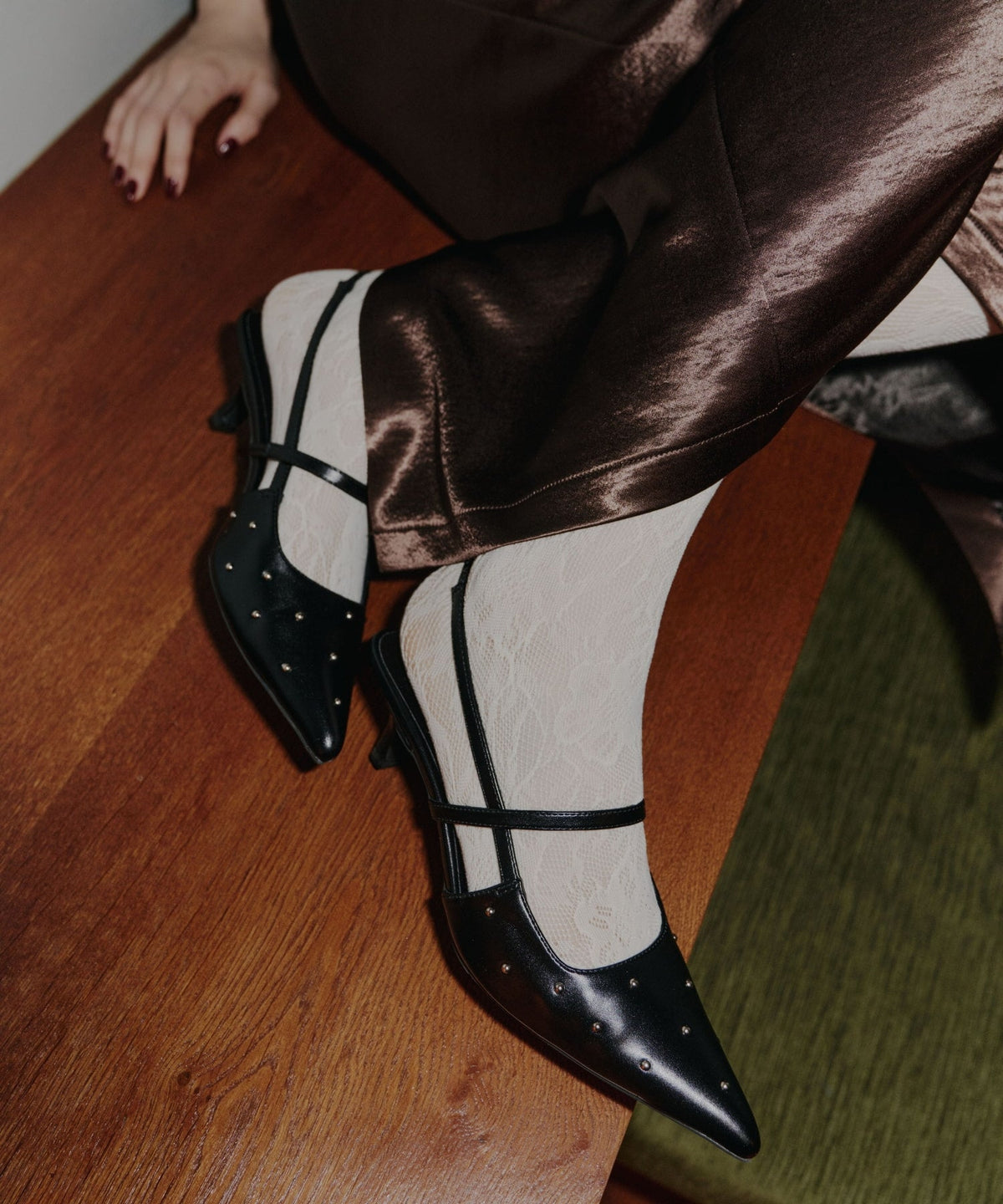 【POPUP】STUDS SLINGBACK ALWAYS SHOES