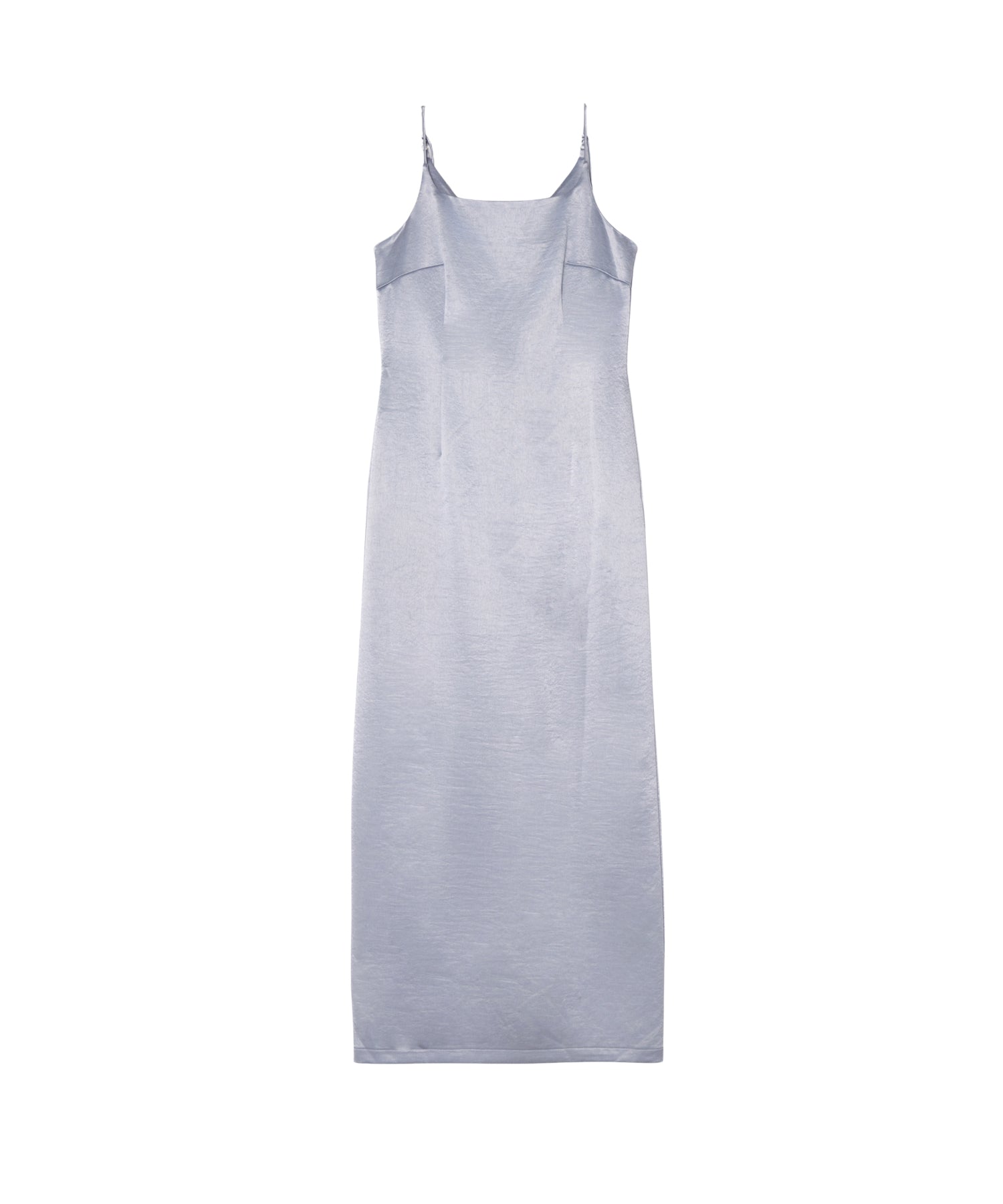 GLOSSY SATIN BACK RIBBON DRESS