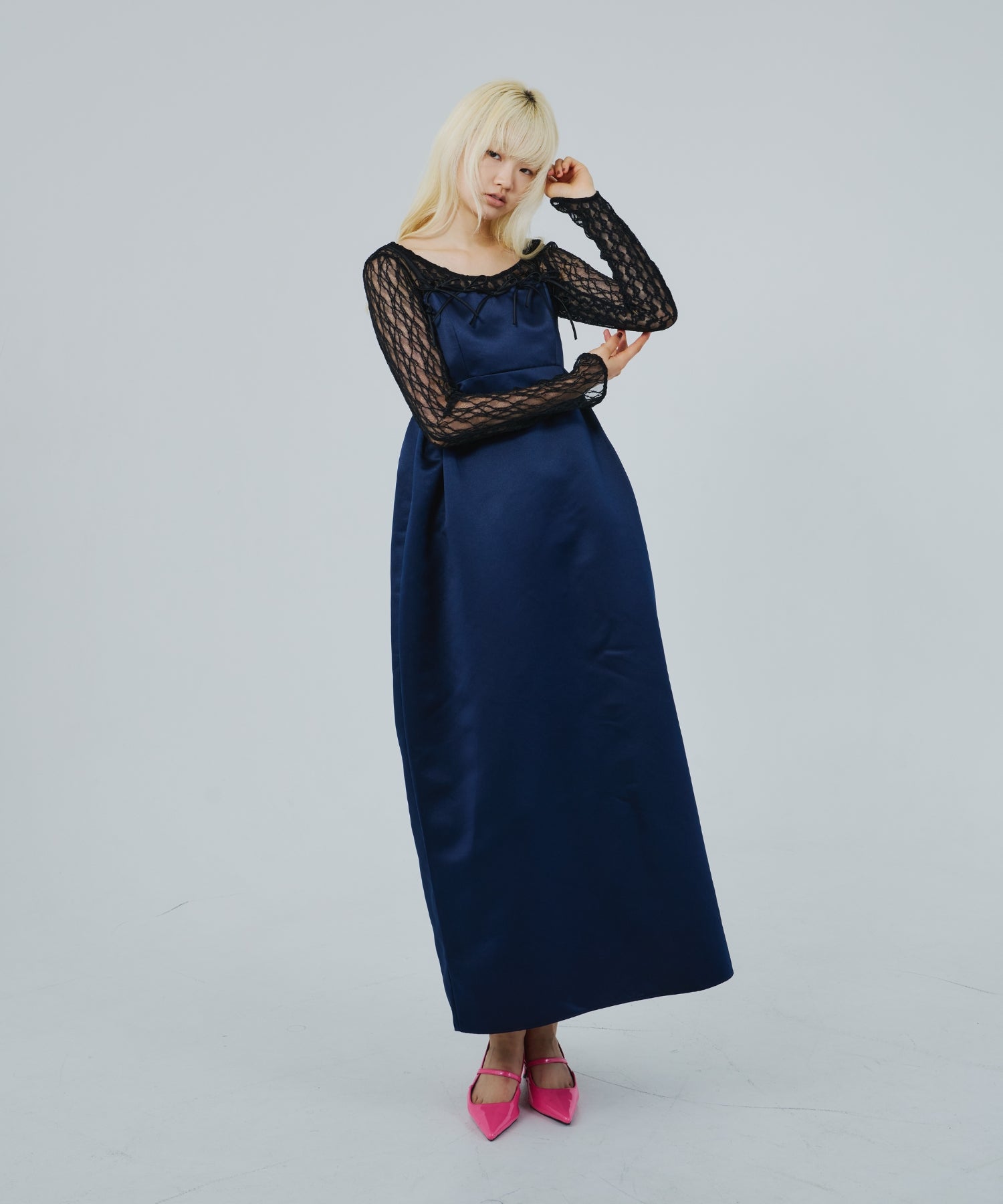 RIBBONS PUFFY VOLUME DRESS