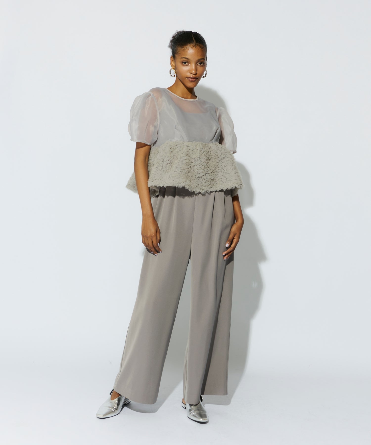 SWELL PEPLUM SET UP PANTS DRESS