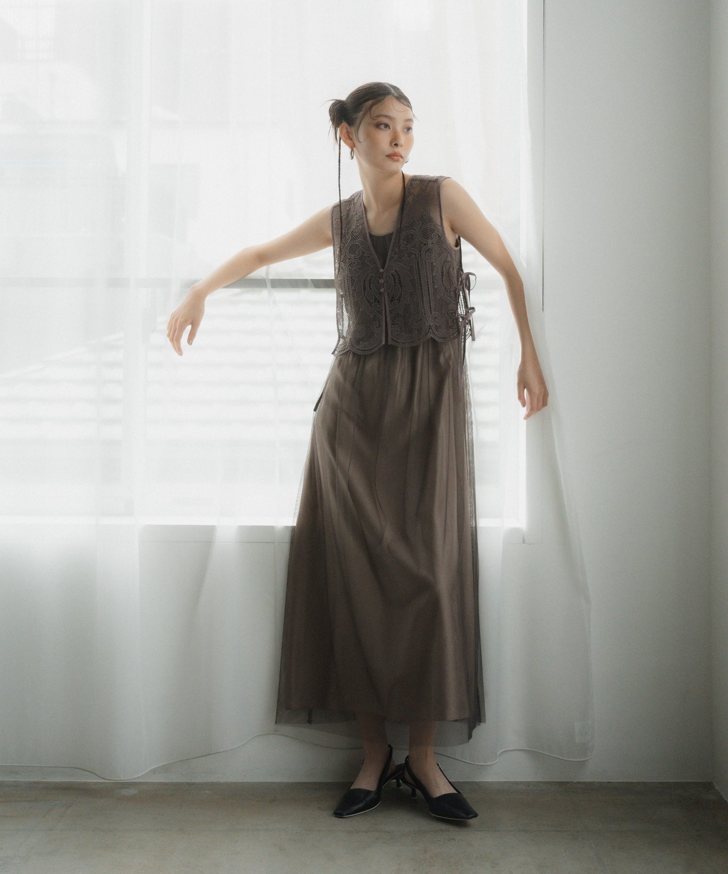 TULLE LAYERED DRESS