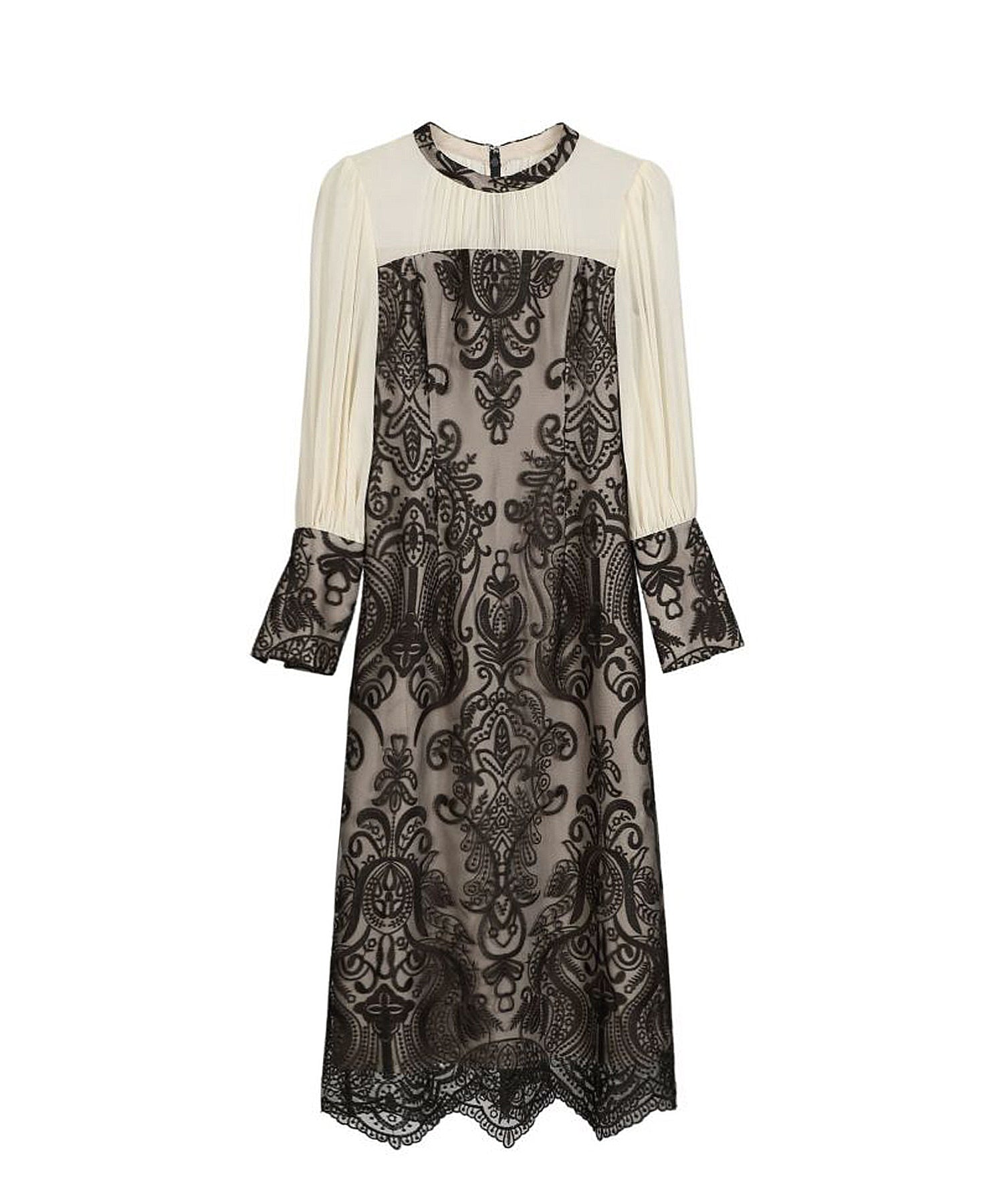 DAMASK GATHER DRESS