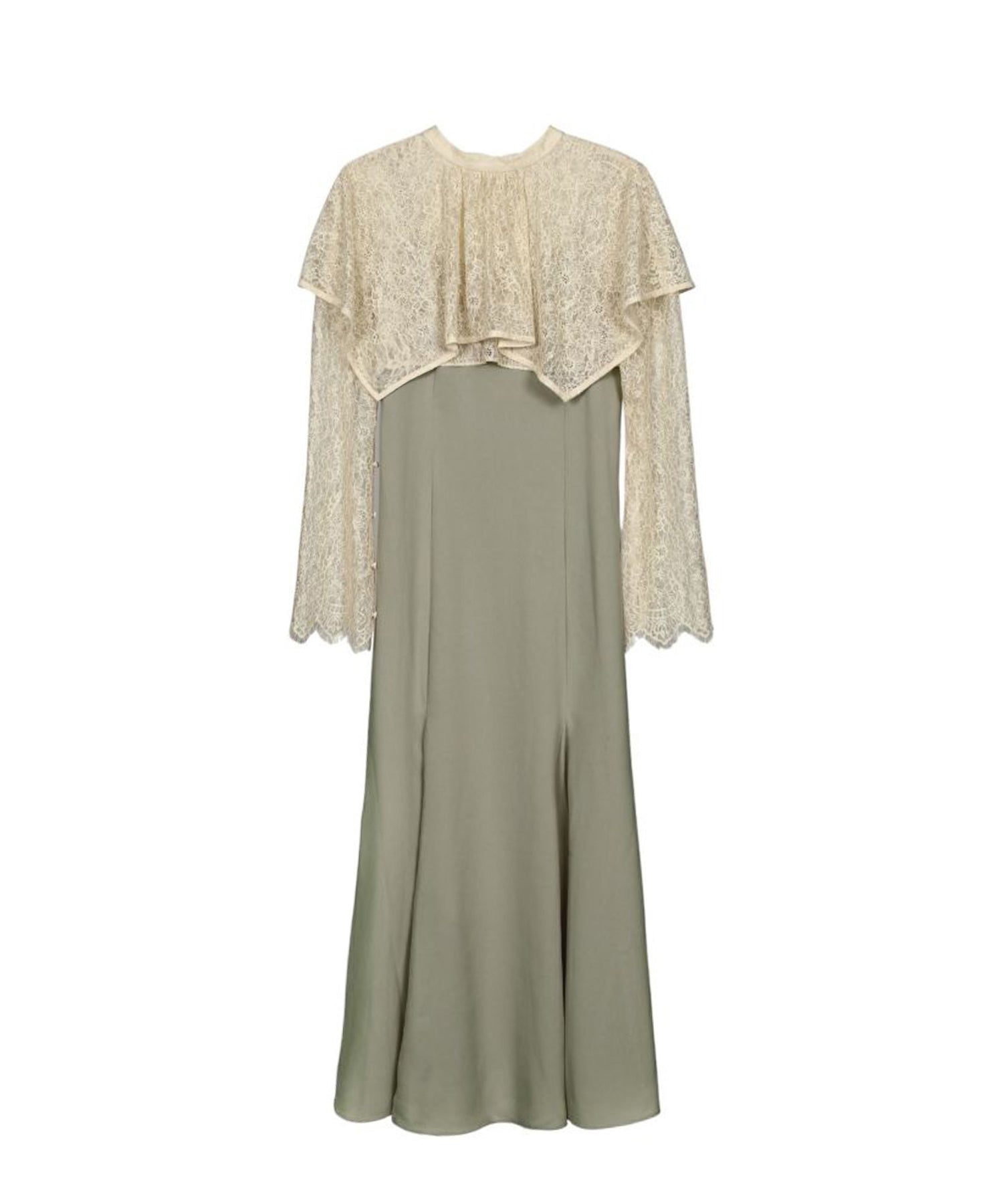 LAYERED CAPE DRESS