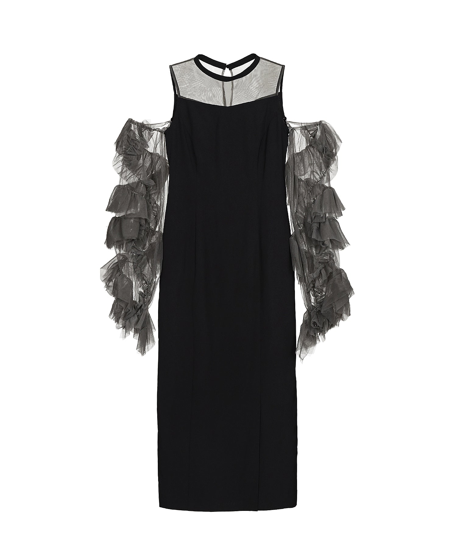 DETACHED SLEEVE DRESS
