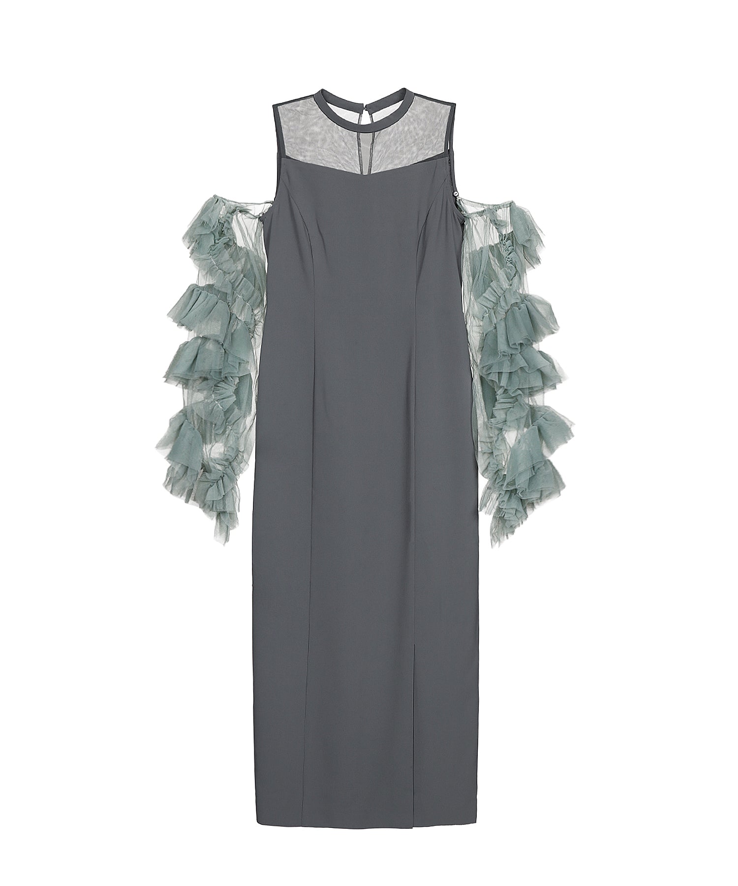 DETACHED SLEEVE DRESS
