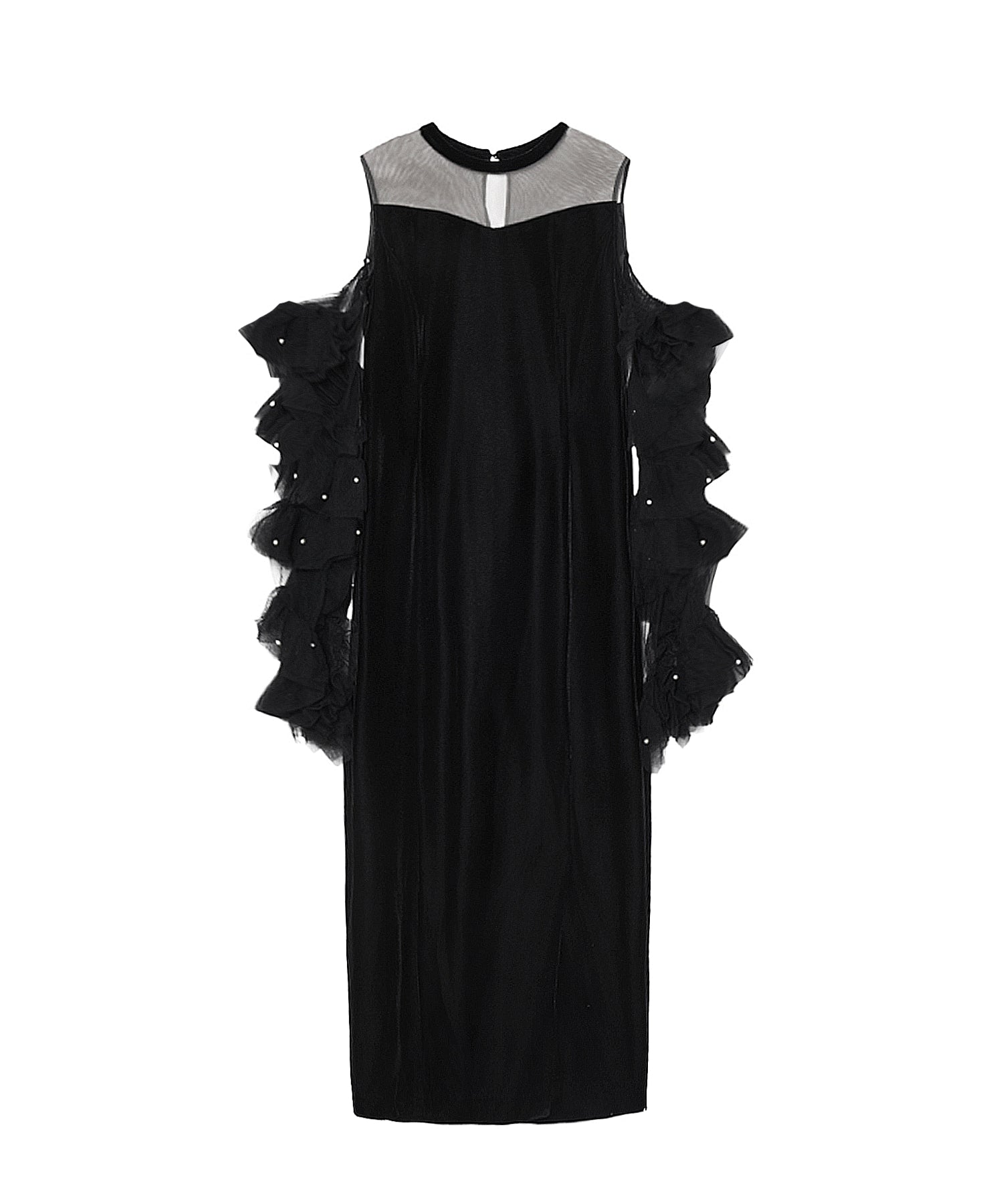 DETACHED SLEEVE DRESS