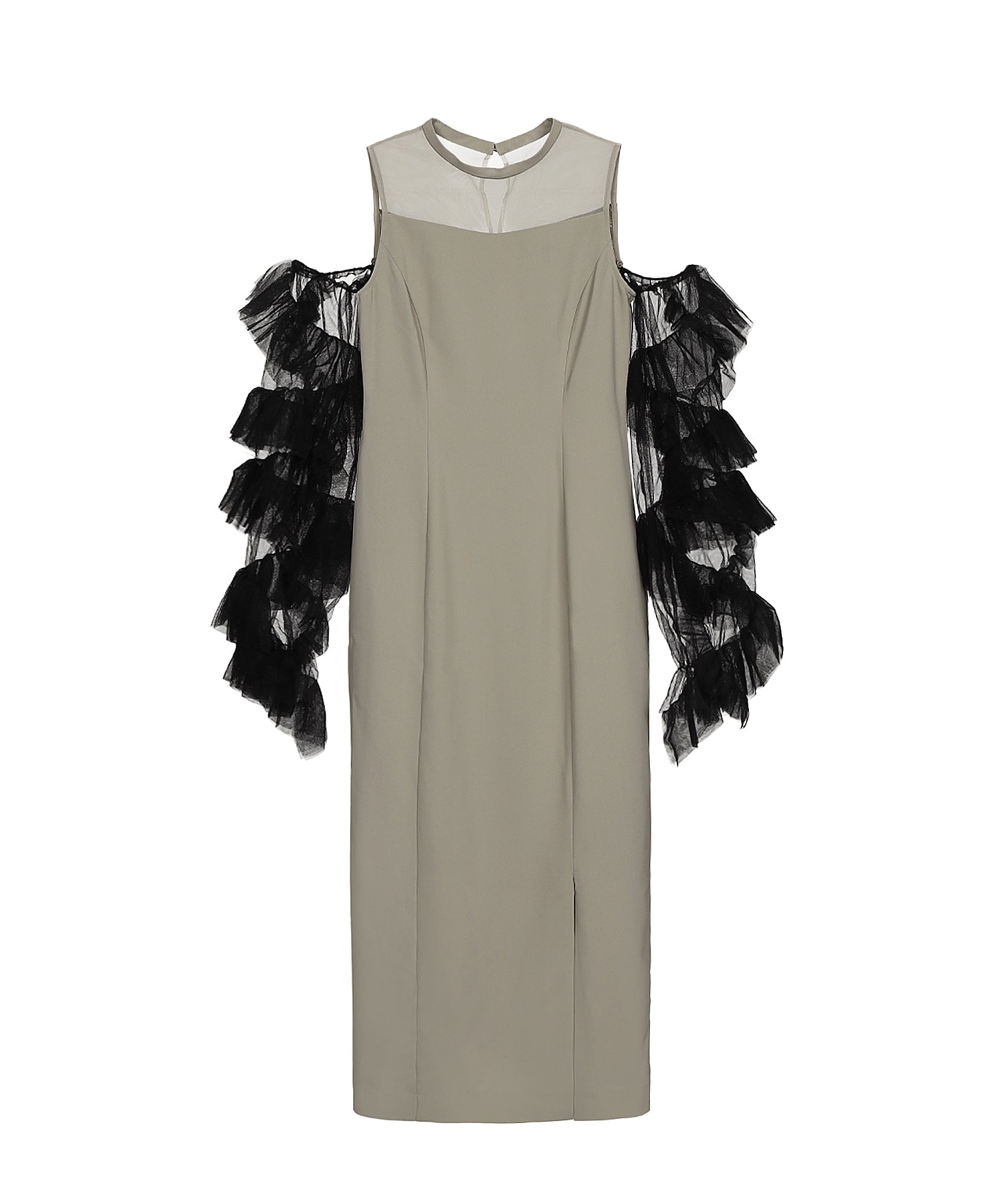 DETACHED SLEEVE DRESS